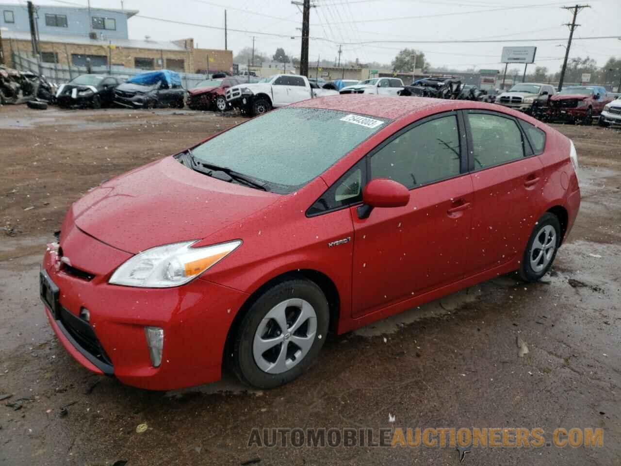 JTDKN3DU4F1939292 TOYOTA PRIUS 2015