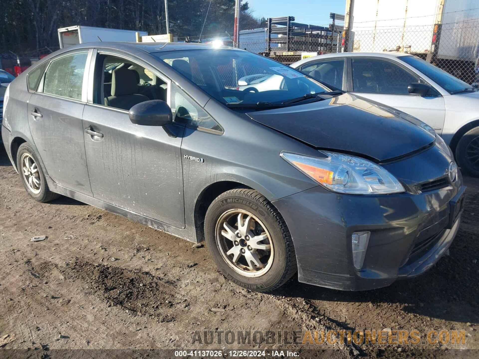 JTDKN3DU5C1539124 TOYOTA PRIUS 2012