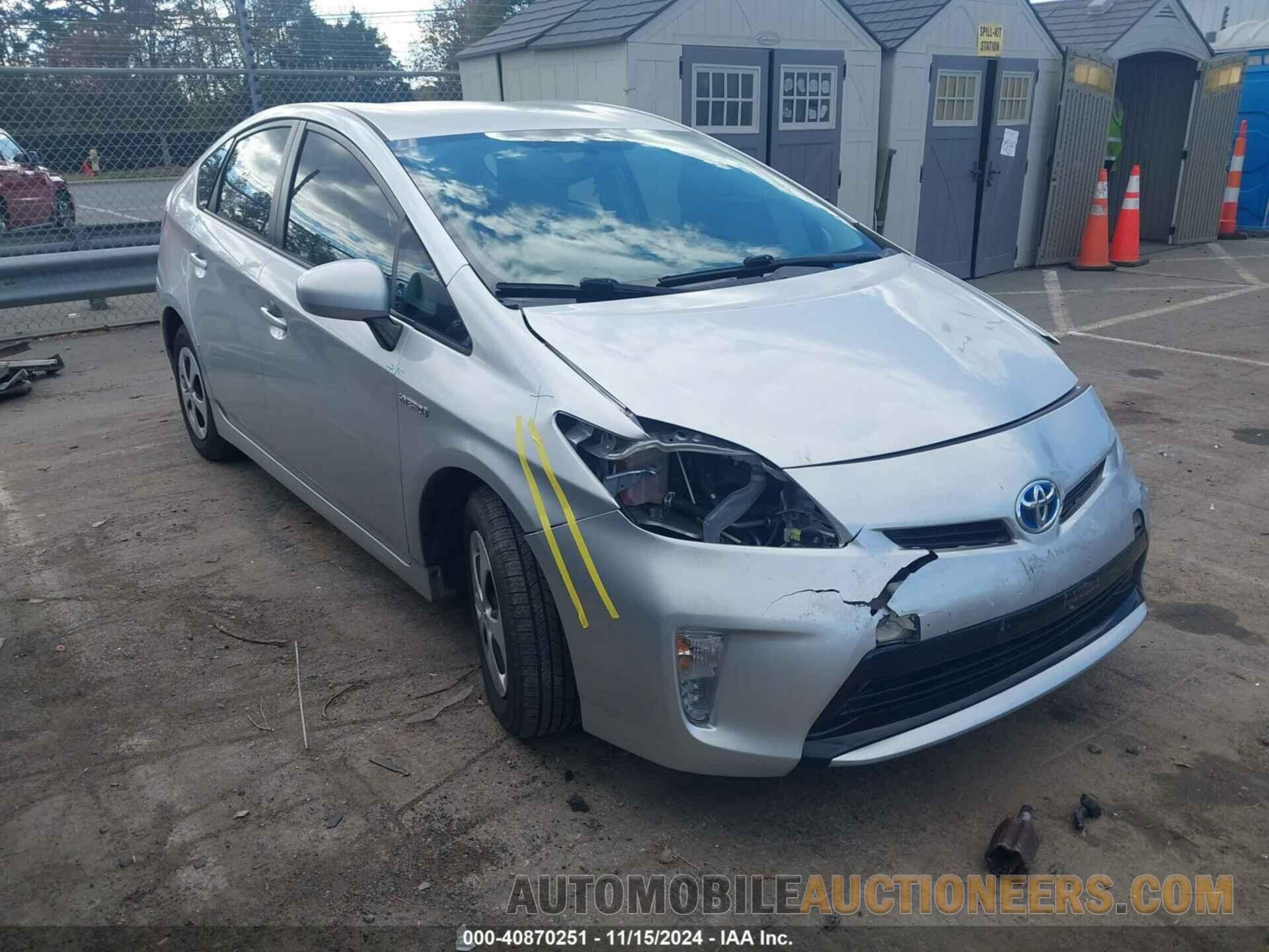 JTDKN3DU5C5388908 TOYOTA PRIUS 2012