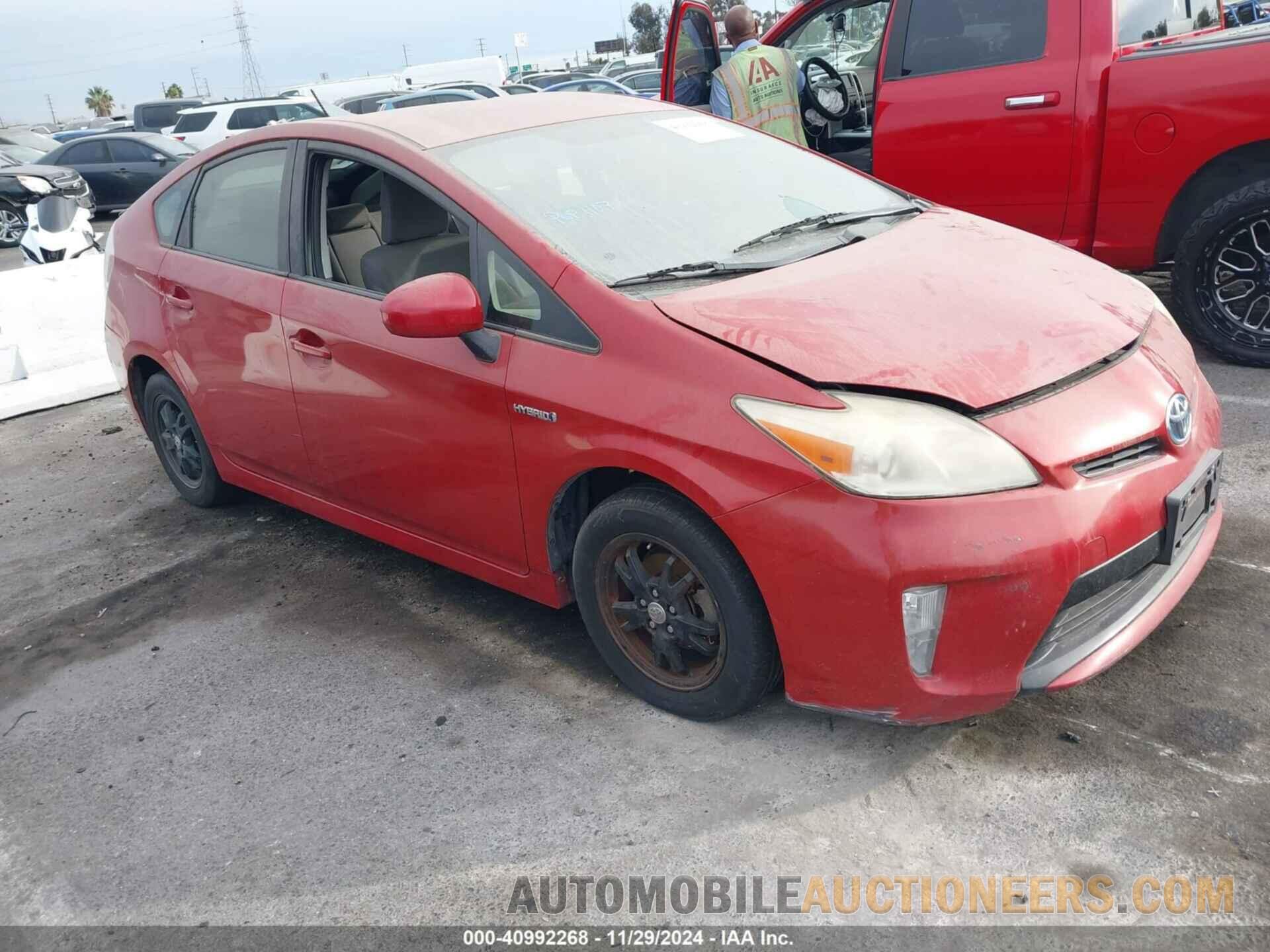 JTDKN3DU5D1630380 TOYOTA PRIUS 2013