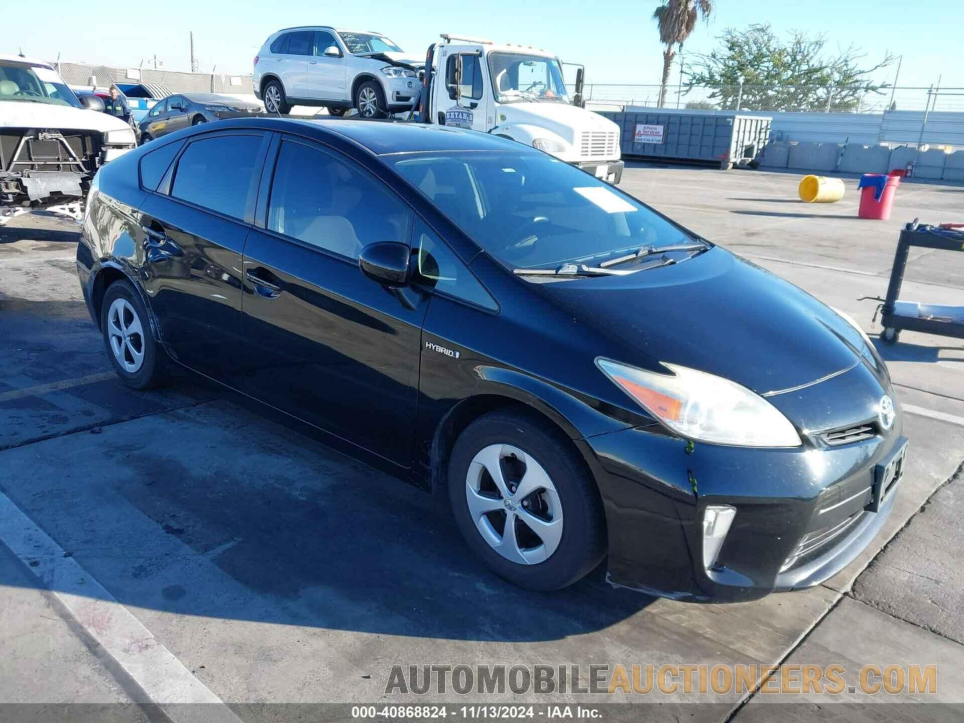 JTDKN3DU5D5598801 TOYOTA PRIUS 2013