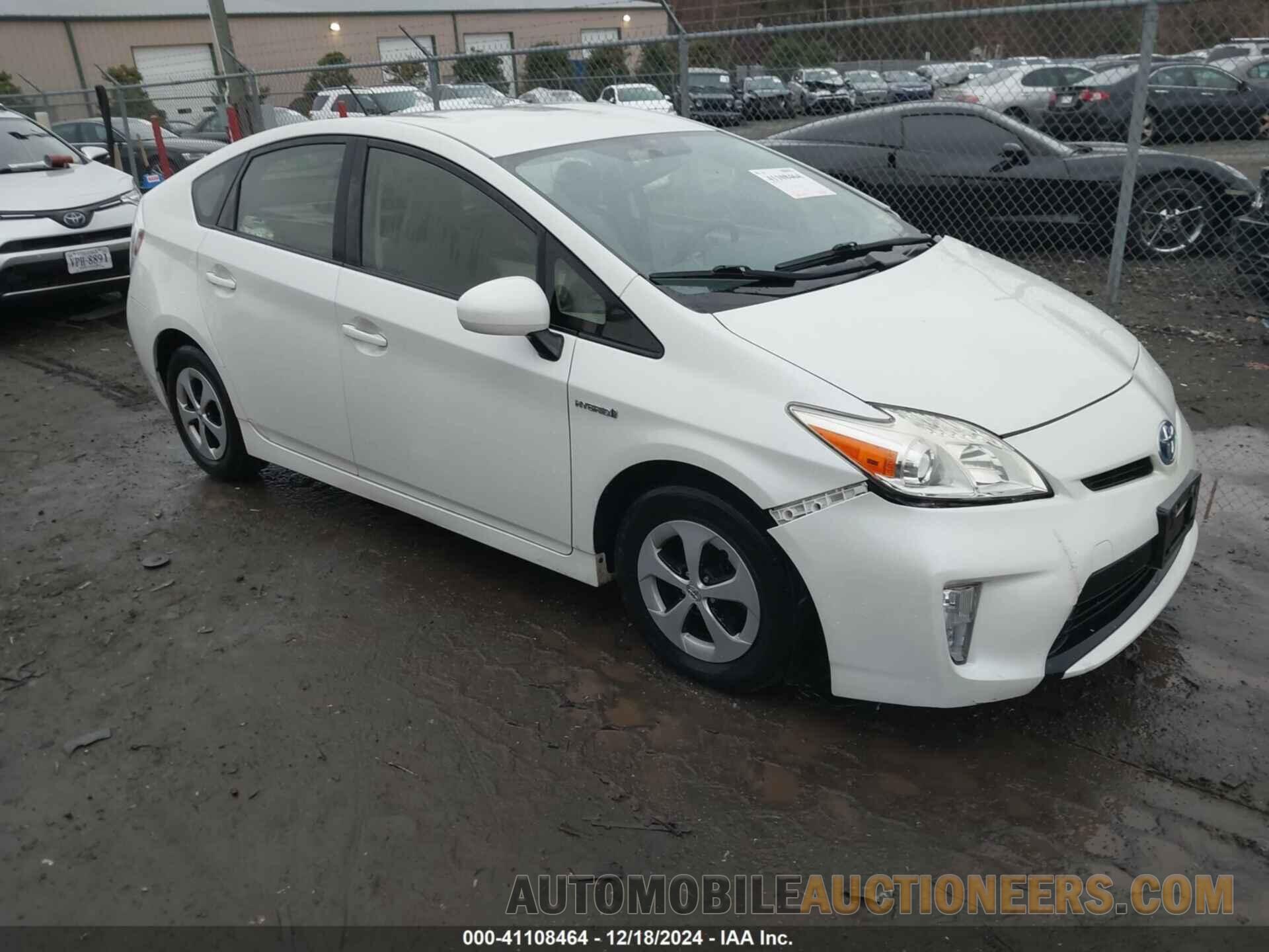 JTDKN3DU5E0393252 TOYOTA PRIUS 2014