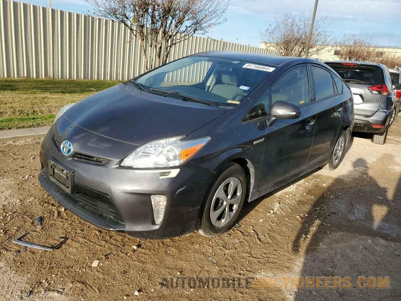 JTDKN3DU5E1753825 TOYOTA PRIUS 2014