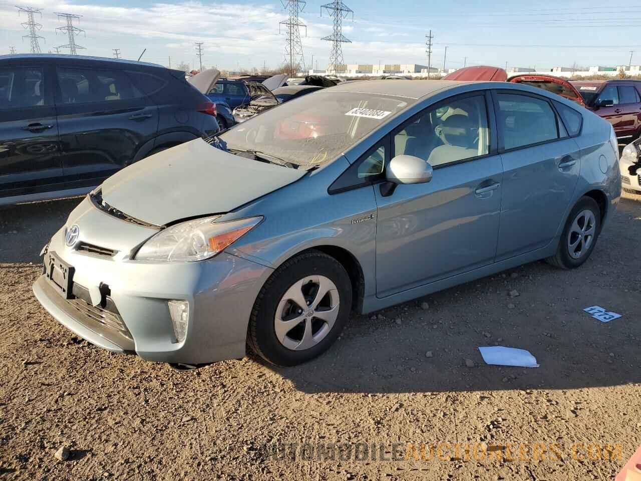 JTDKN3DU5E1828927 TOYOTA PRIUS 2014