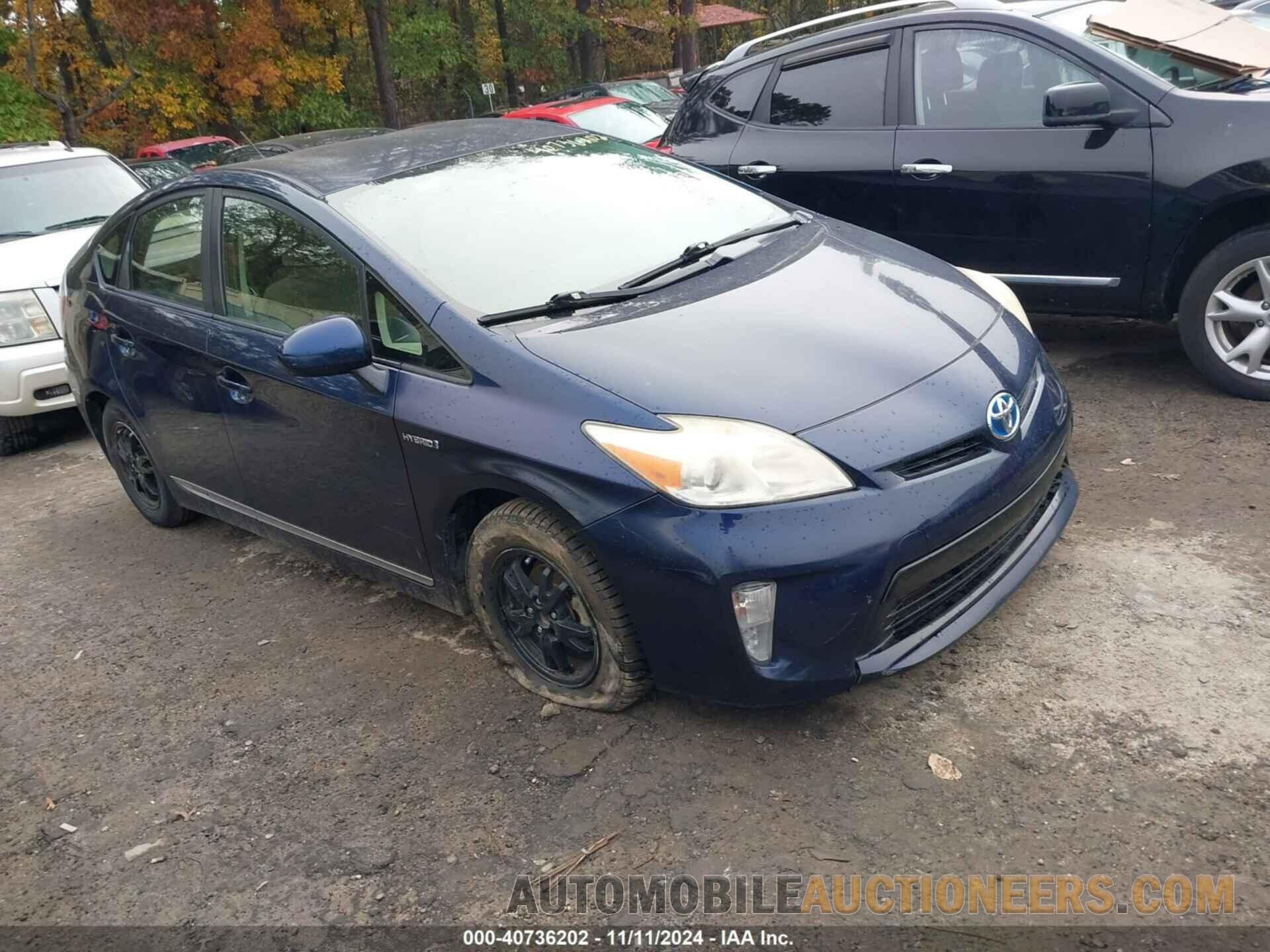 JTDKN3DU6C1501143 TOYOTA PRIUS 2012