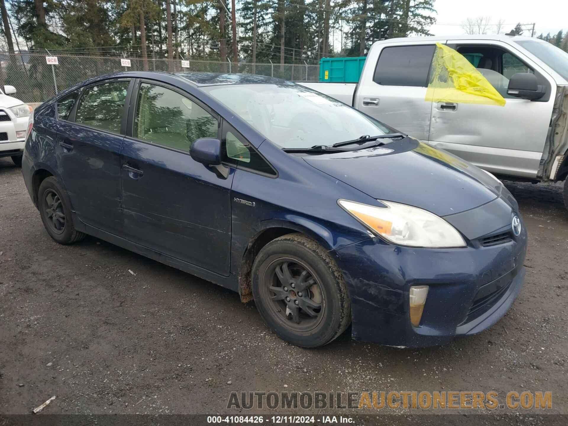 JTDKN3DU6C1509792 TOYOTA PRIUS 2012