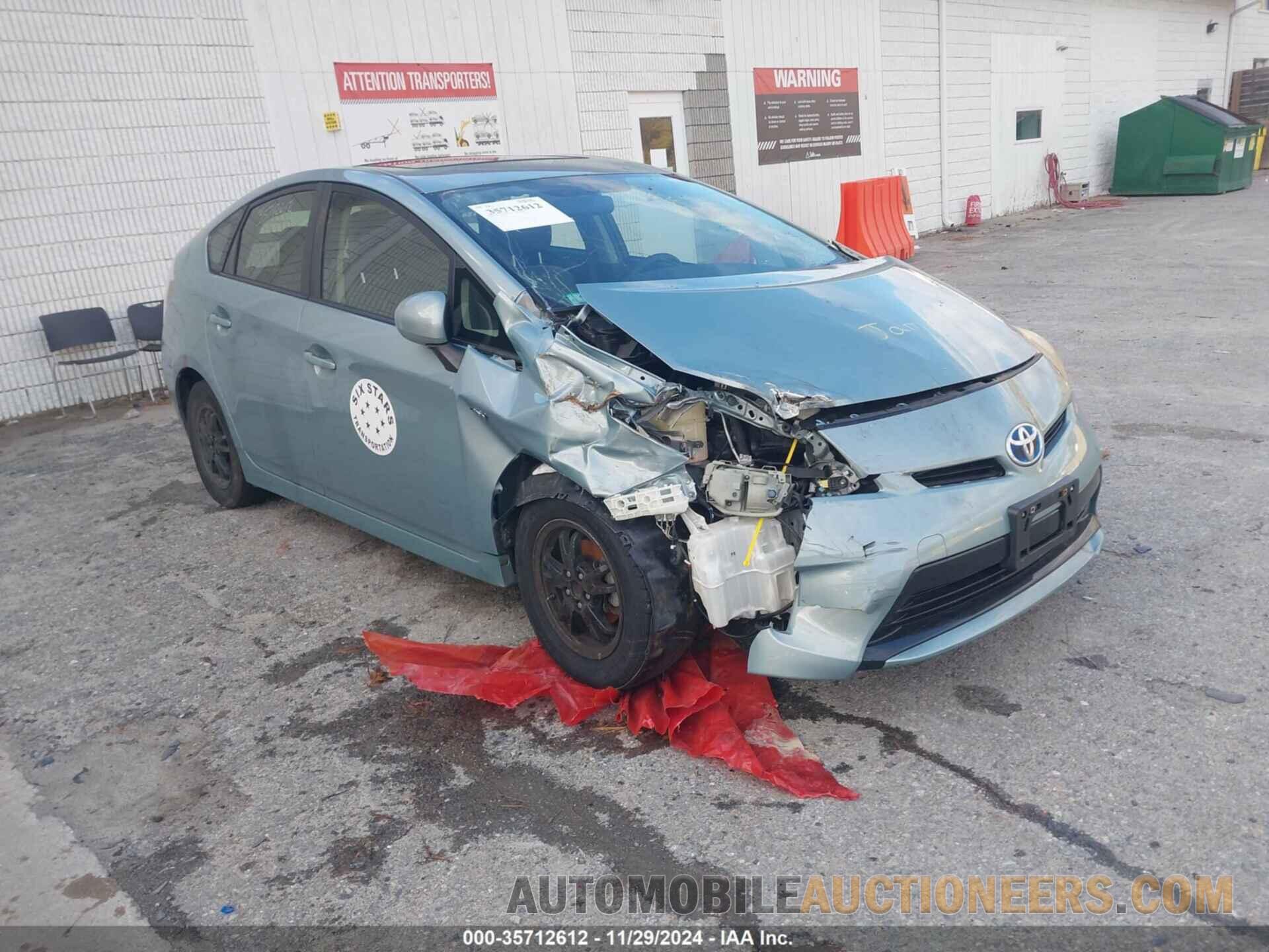 JTDKN3DU6C1547636 TOYOTA PRIUS 2012