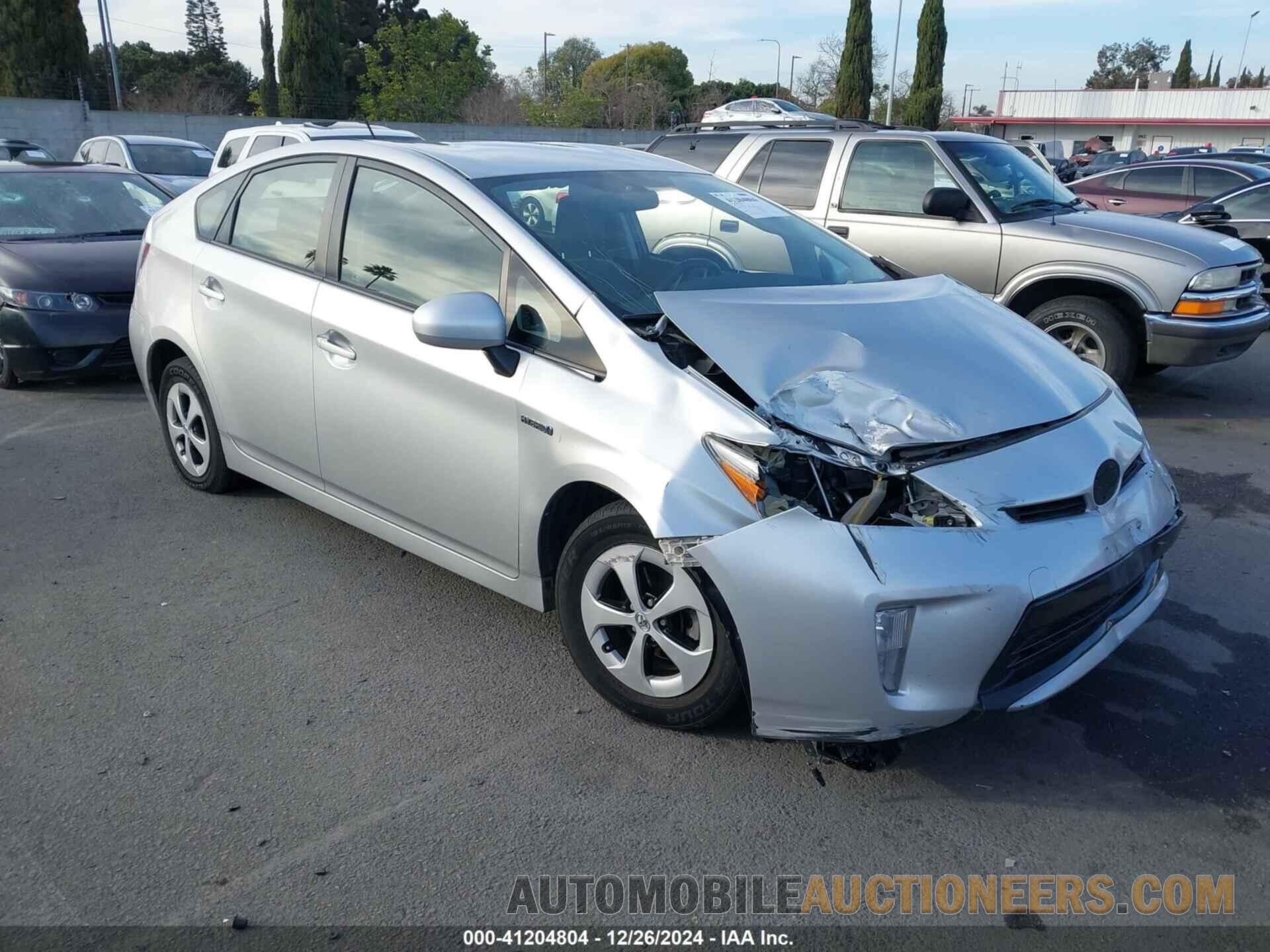 JTDKN3DU6C5383569 TOYOTA PRIUS 2012