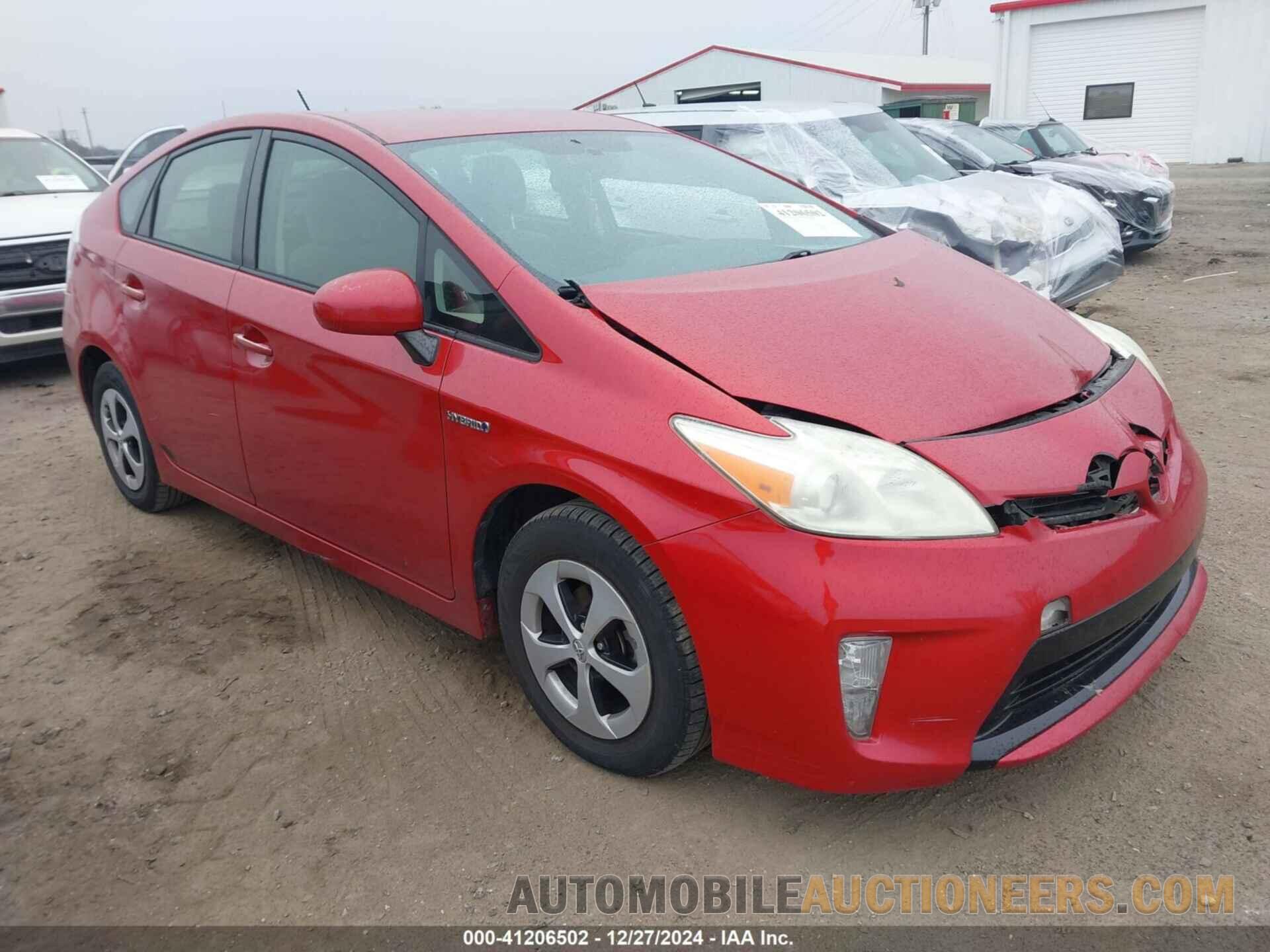 JTDKN3DU6D0346326 TOYOTA PRIUS 2013