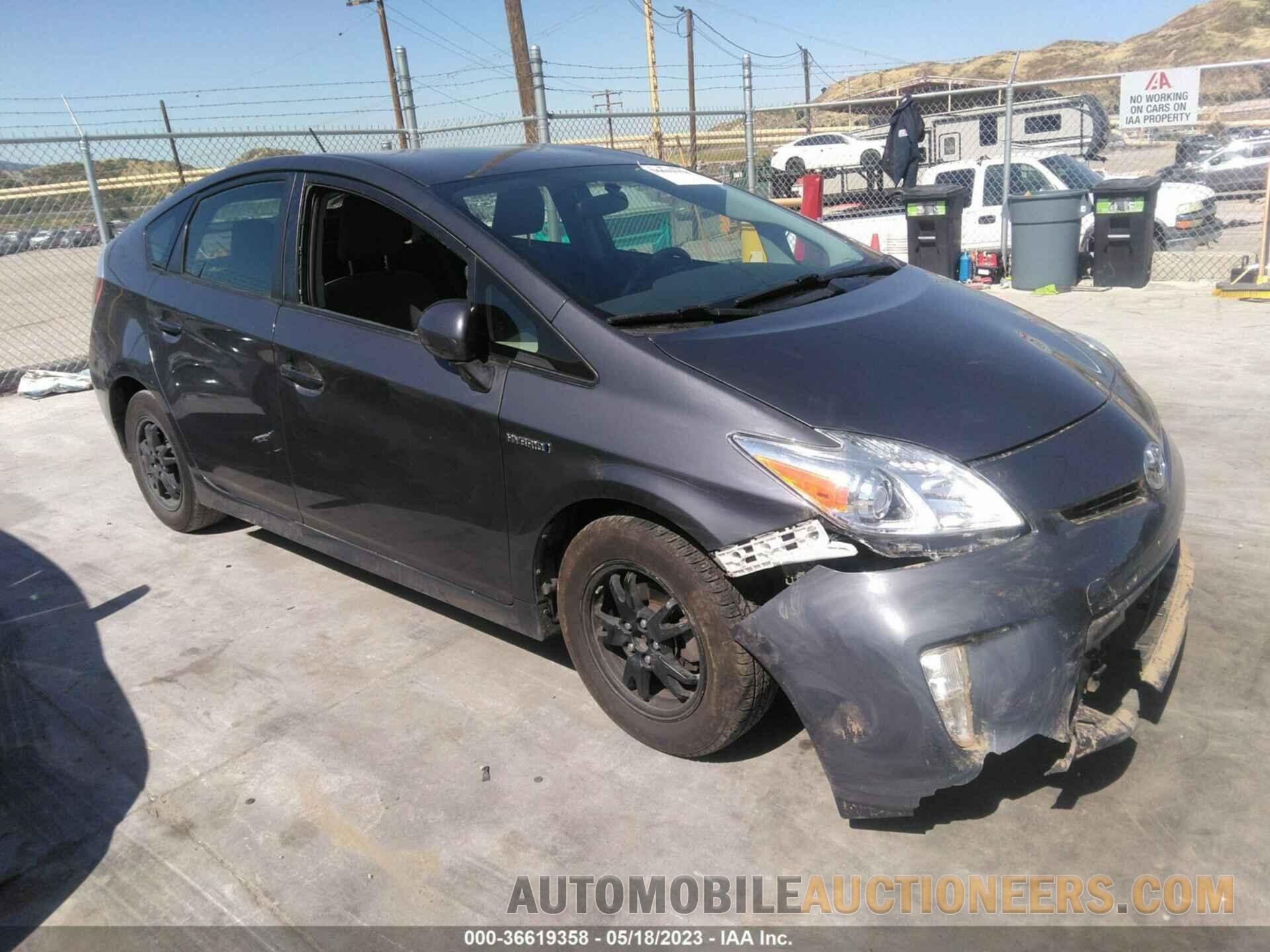 JTDKN3DU6F0407838 TOYOTA PRIUS 2015