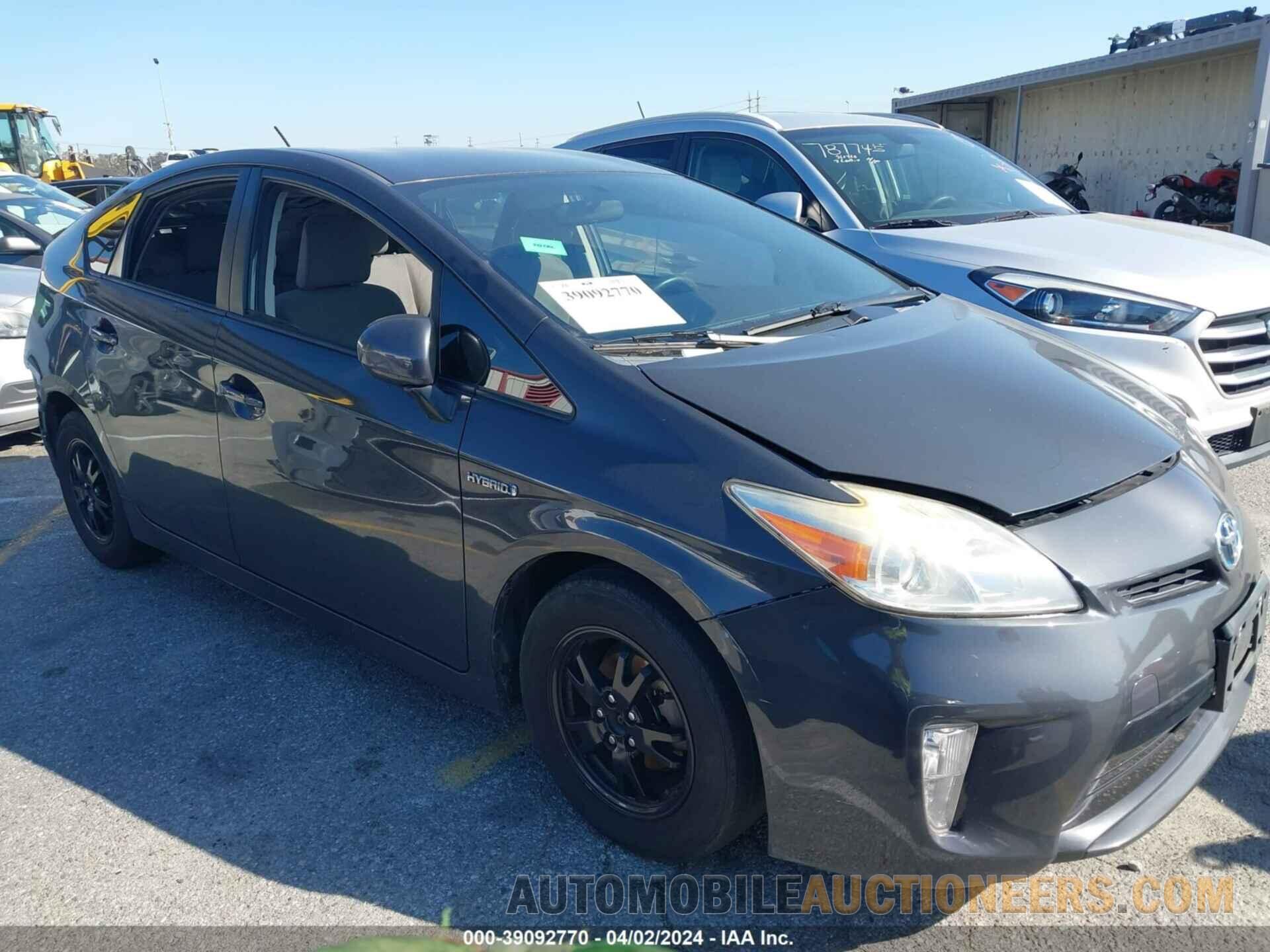 JTDKN3DU6F0442024 TOYOTA PRIUS 2015