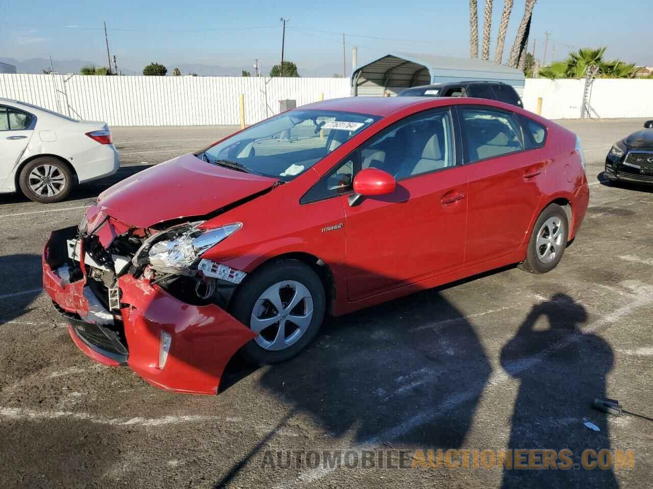 JTDKN3DU6F1875627 TOYOTA PRIUS 2015