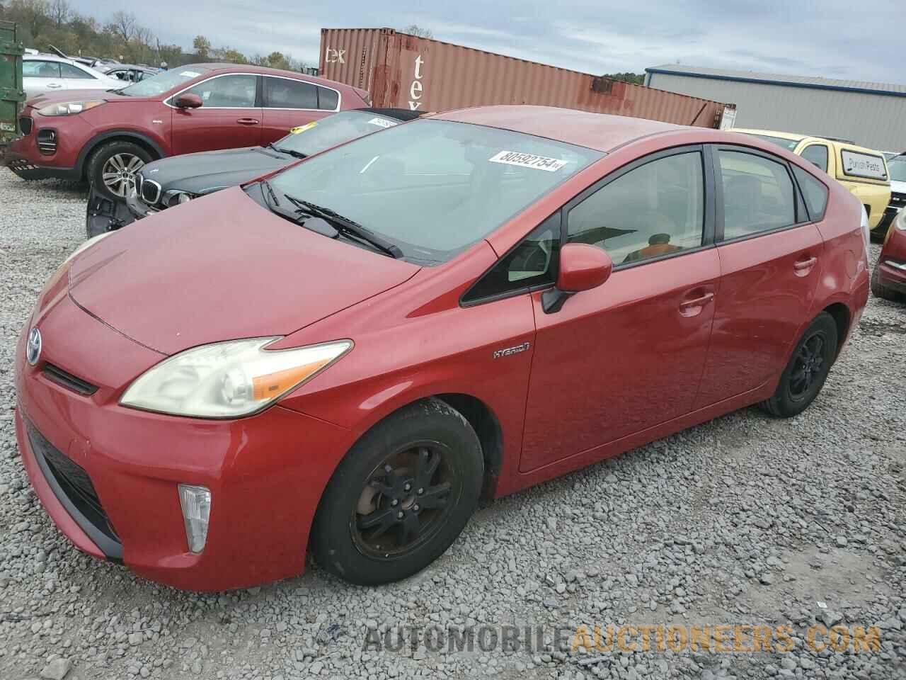 JTDKN3DU7C1505654 TOYOTA PRIUS 2012