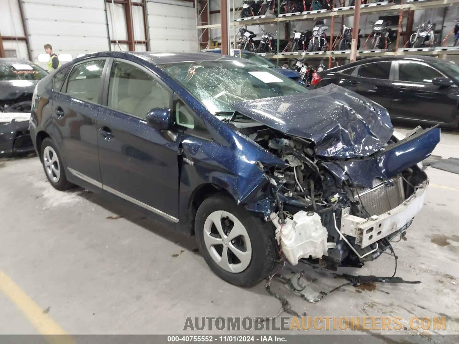 JTDKN3DU7C1530179 TOYOTA PRIUS 2012