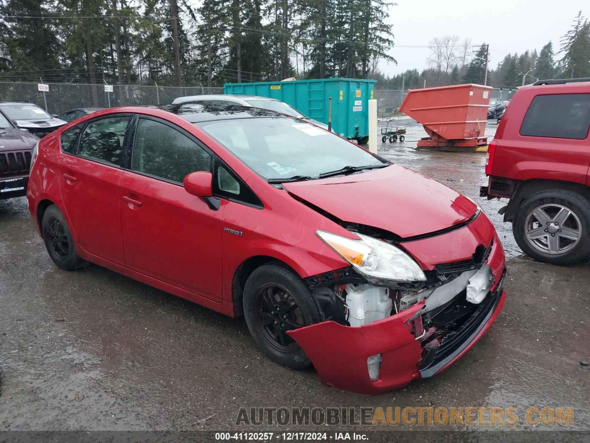 JTDKN3DU7C1539433 TOYOTA PRIUS 2012