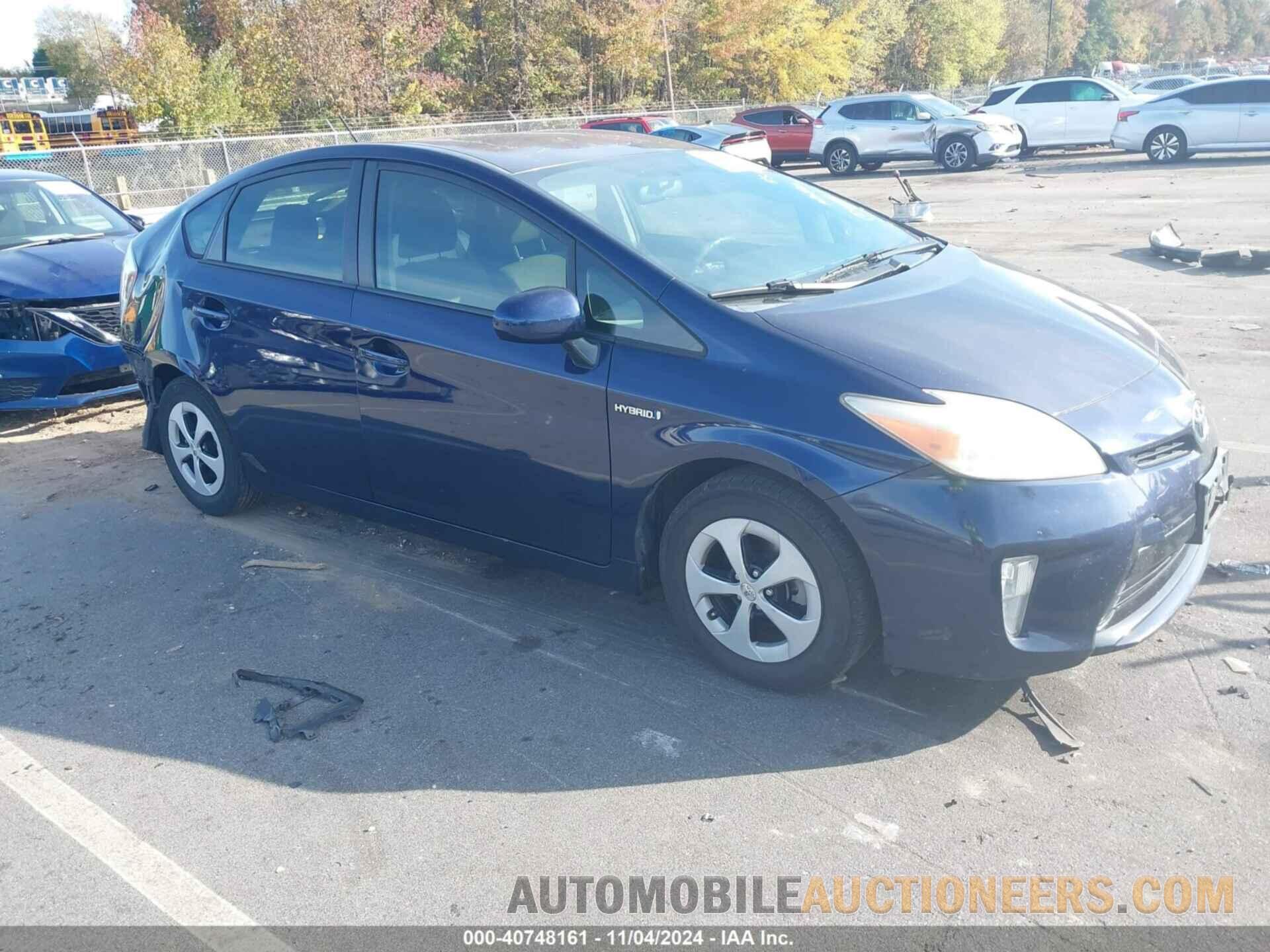 JTDKN3DU7D0337280 TOYOTA PRIUS 2013