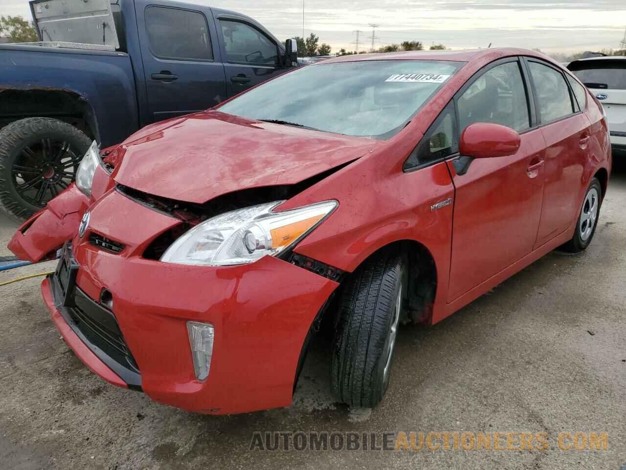 JTDKN3DU7D5541905 TOYOTA PRIUS 2013