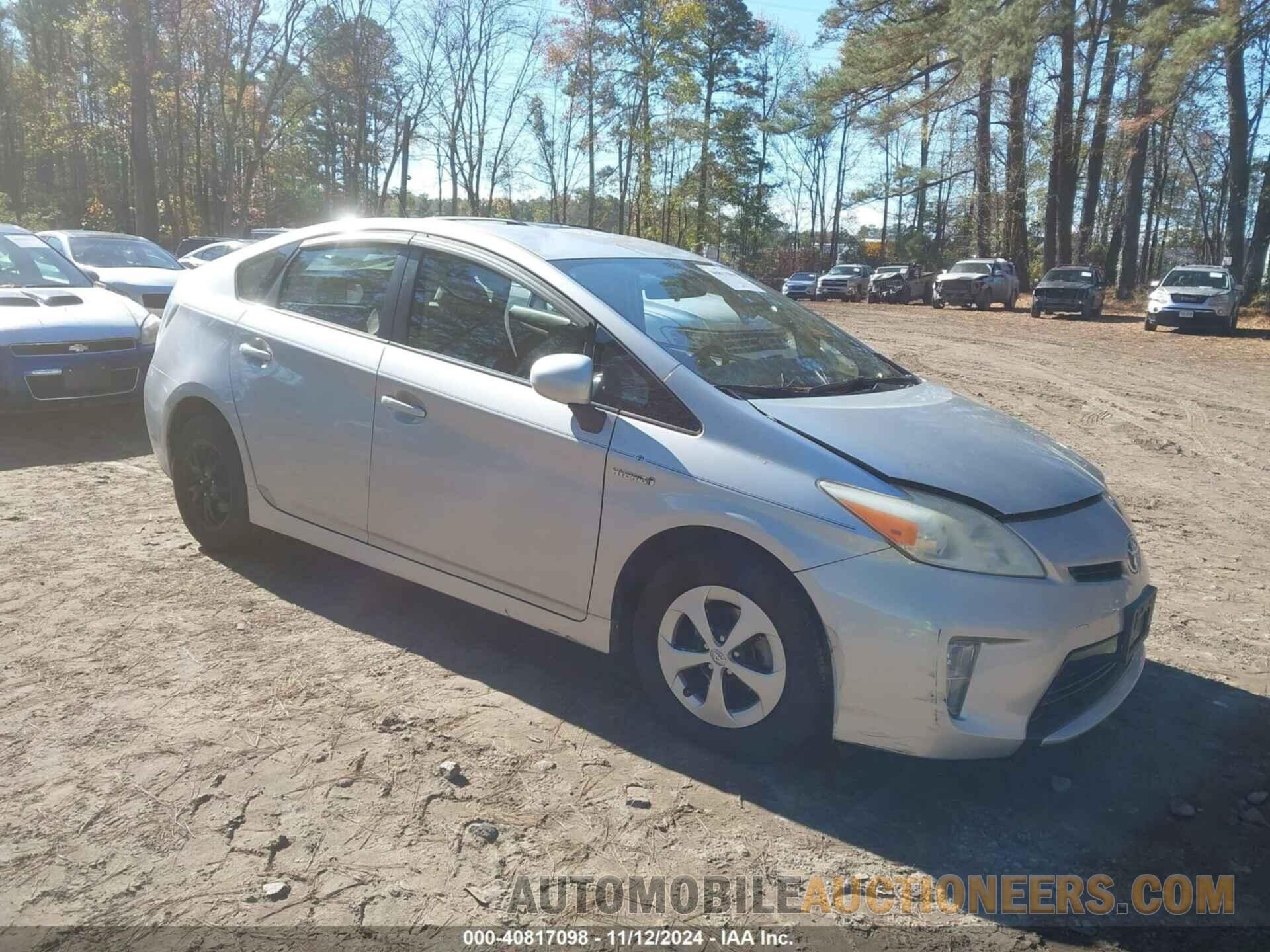 JTDKN3DU7D5647724 TOYOTA PRIUS 2013