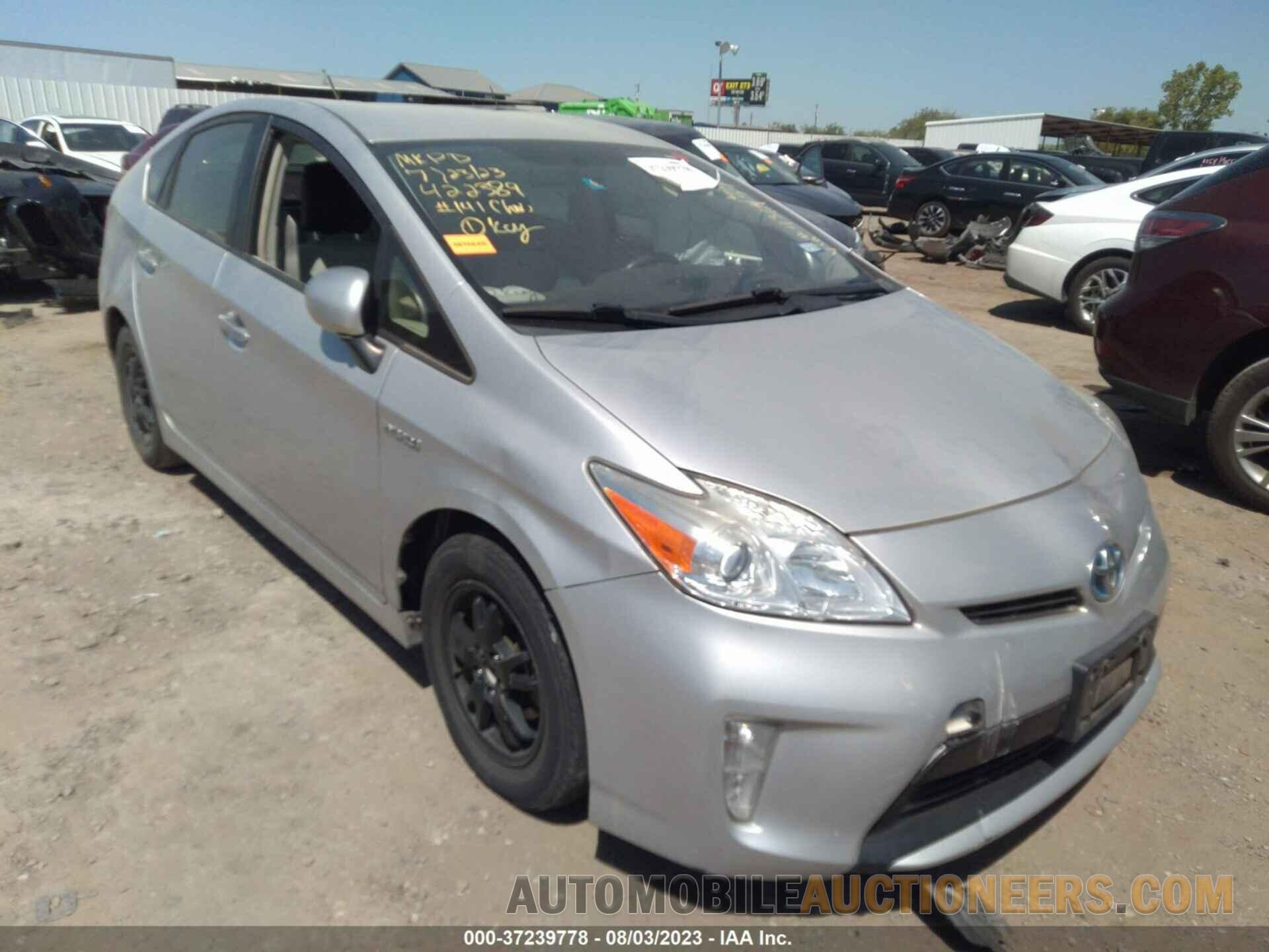 JTDKN3DU7F0436457 TOYOTA PRIUS 2015