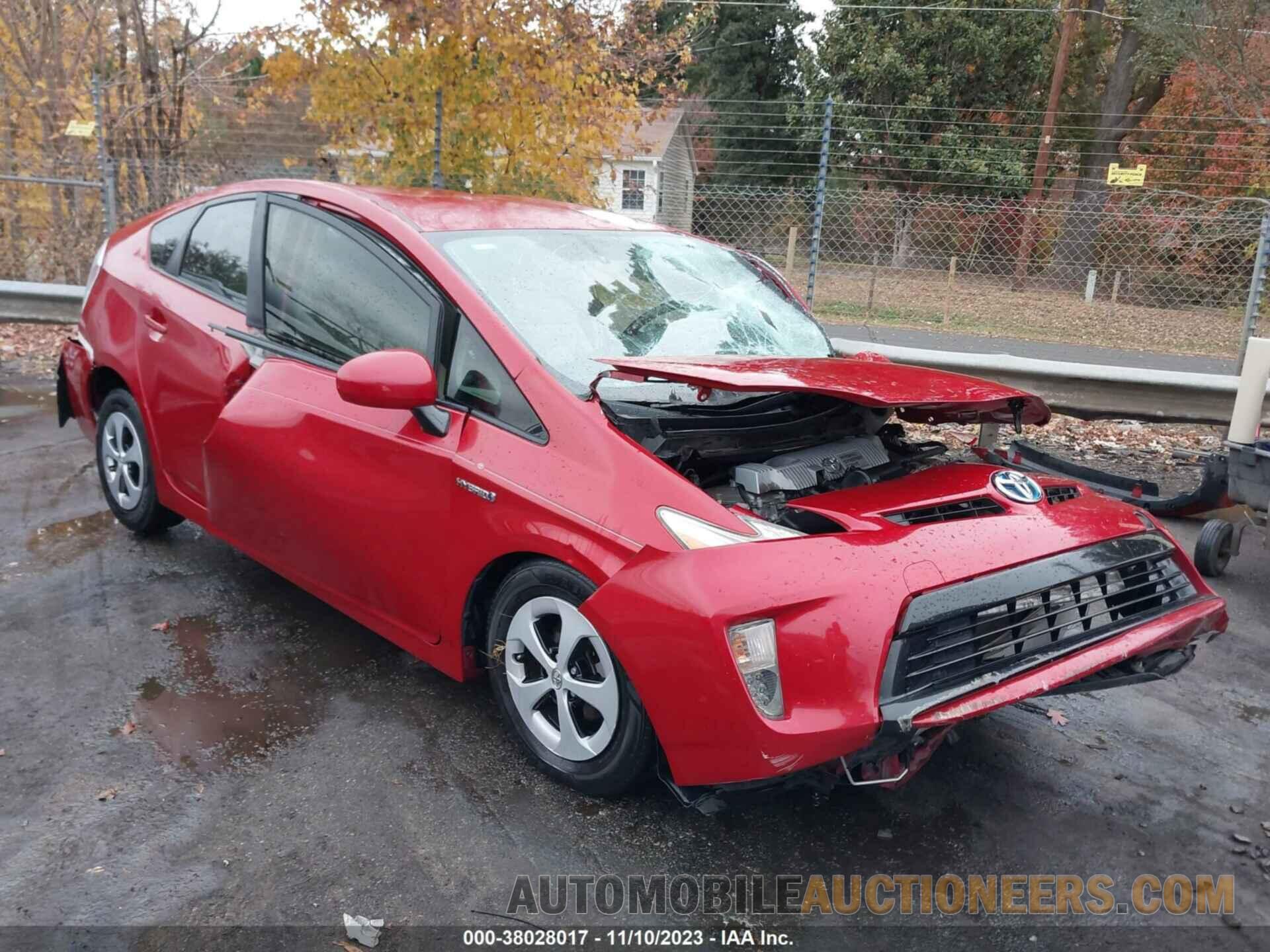 JTDKN3DU7F0447393 TOYOTA PRIUS 2015