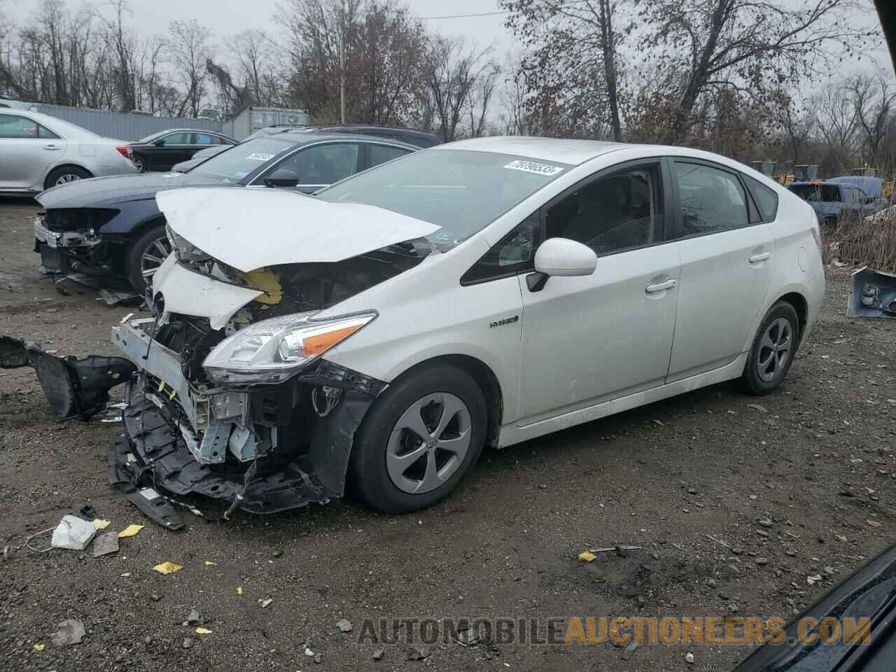 JTDKN3DU7F0464985 TOYOTA PRIUS 2015