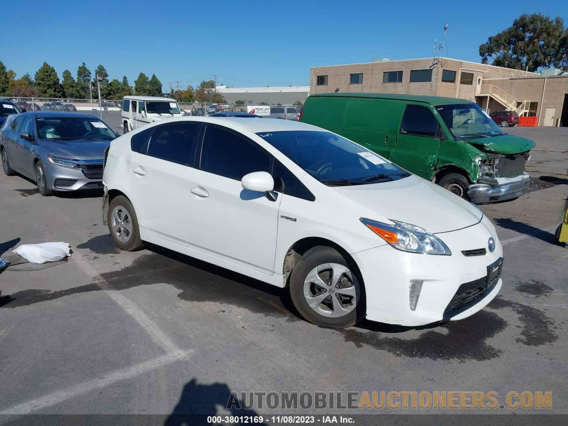 JTDKN3DU7F0476926 TOYOTA PRIUS 2015