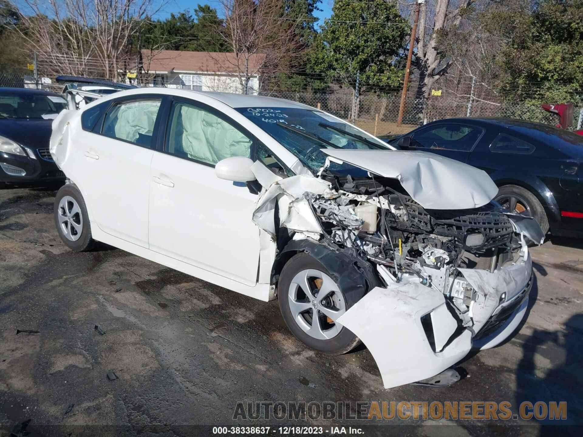 JTDKN3DU7F1914015 TOYOTA PRIUS 2015