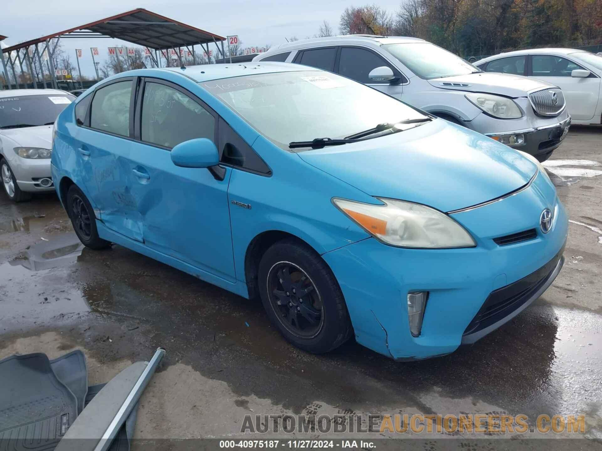 JTDKN3DU8D0340222 TOYOTA PRIUS 2013