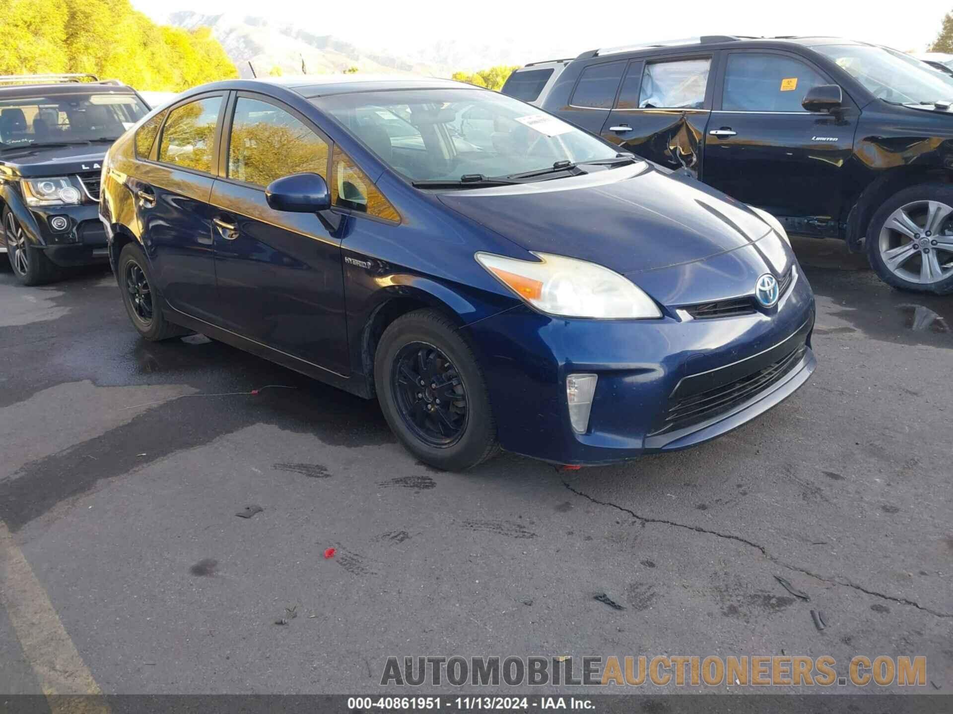 JTDKN3DU8D1673305 TOYOTA PRIUS 2013