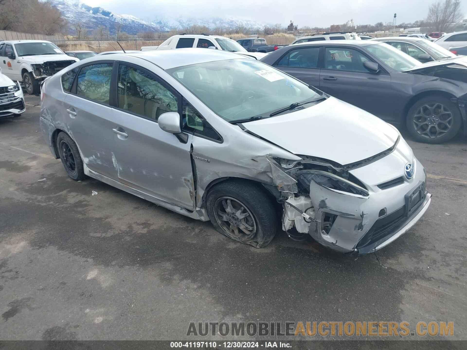 JTDKN3DU8D5696804 TOYOTA PRIUS 2013