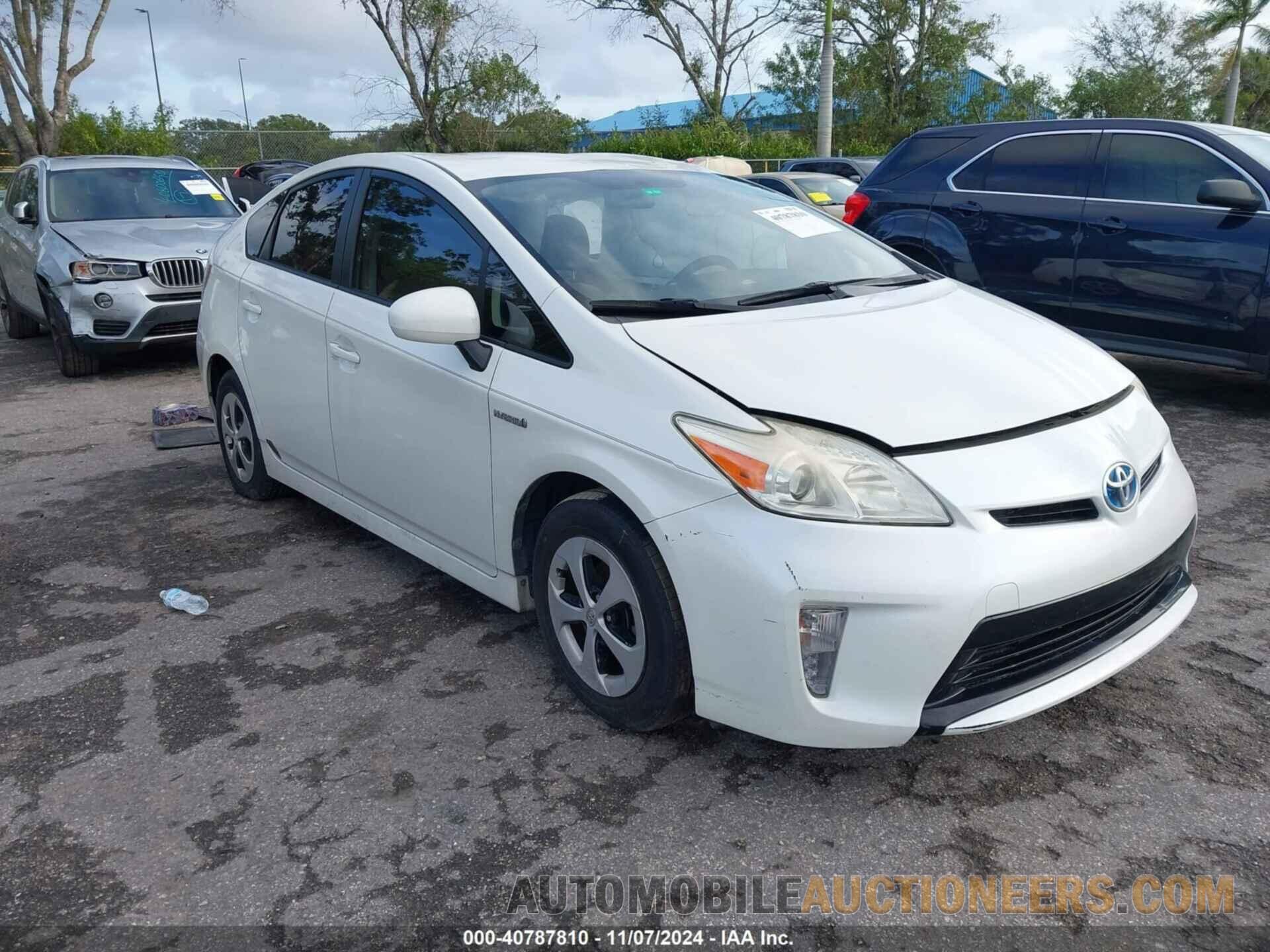 JTDKN3DU8E1833474 TOYOTA PRIUS 2014