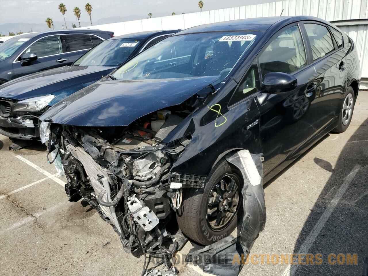 JTDKN3DU8F0444907 TOYOTA PRIUS 2015