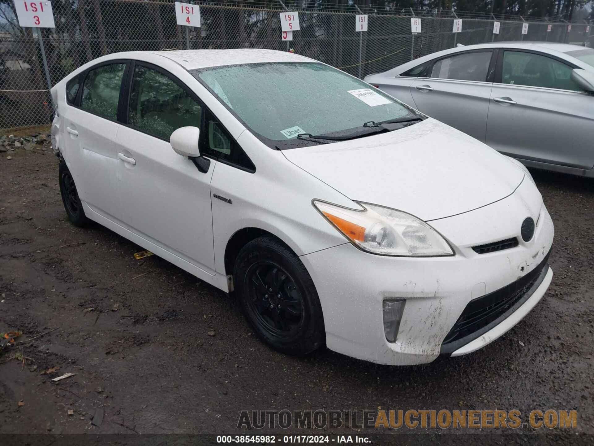 JTDKN3DU8F0458337 TOYOTA PRIUS 2015