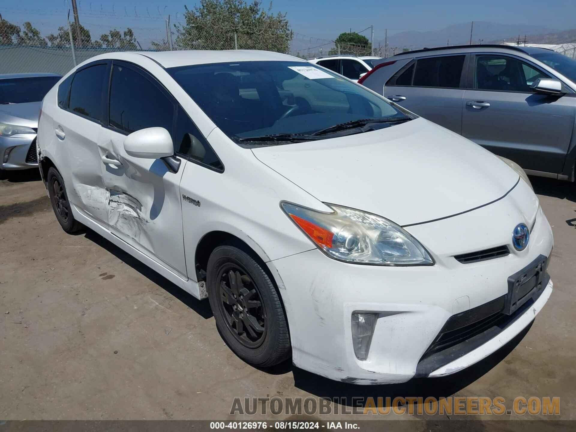 JTDKN3DU8F0459312 TOYOTA PRIUS 2015