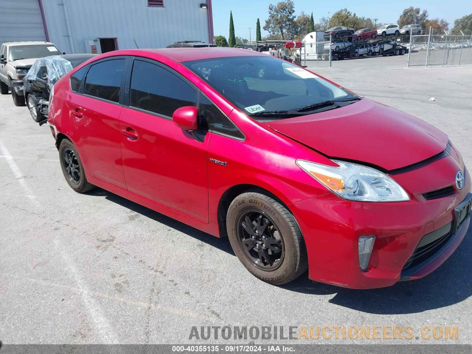 JTDKN3DU8F1890145 TOYOTA PRIUS 2015