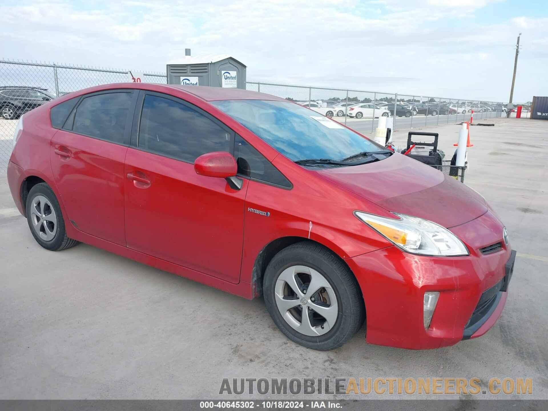 JTDKN3DU9D1634108 TOYOTA PRIUS 2013