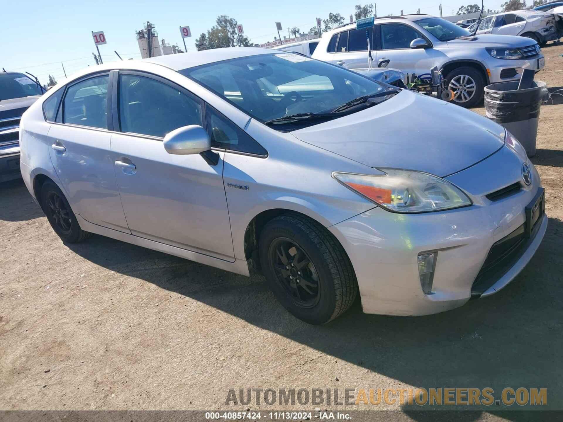 JTDKN3DU9E1821625 TOYOTA PRIUS 2014