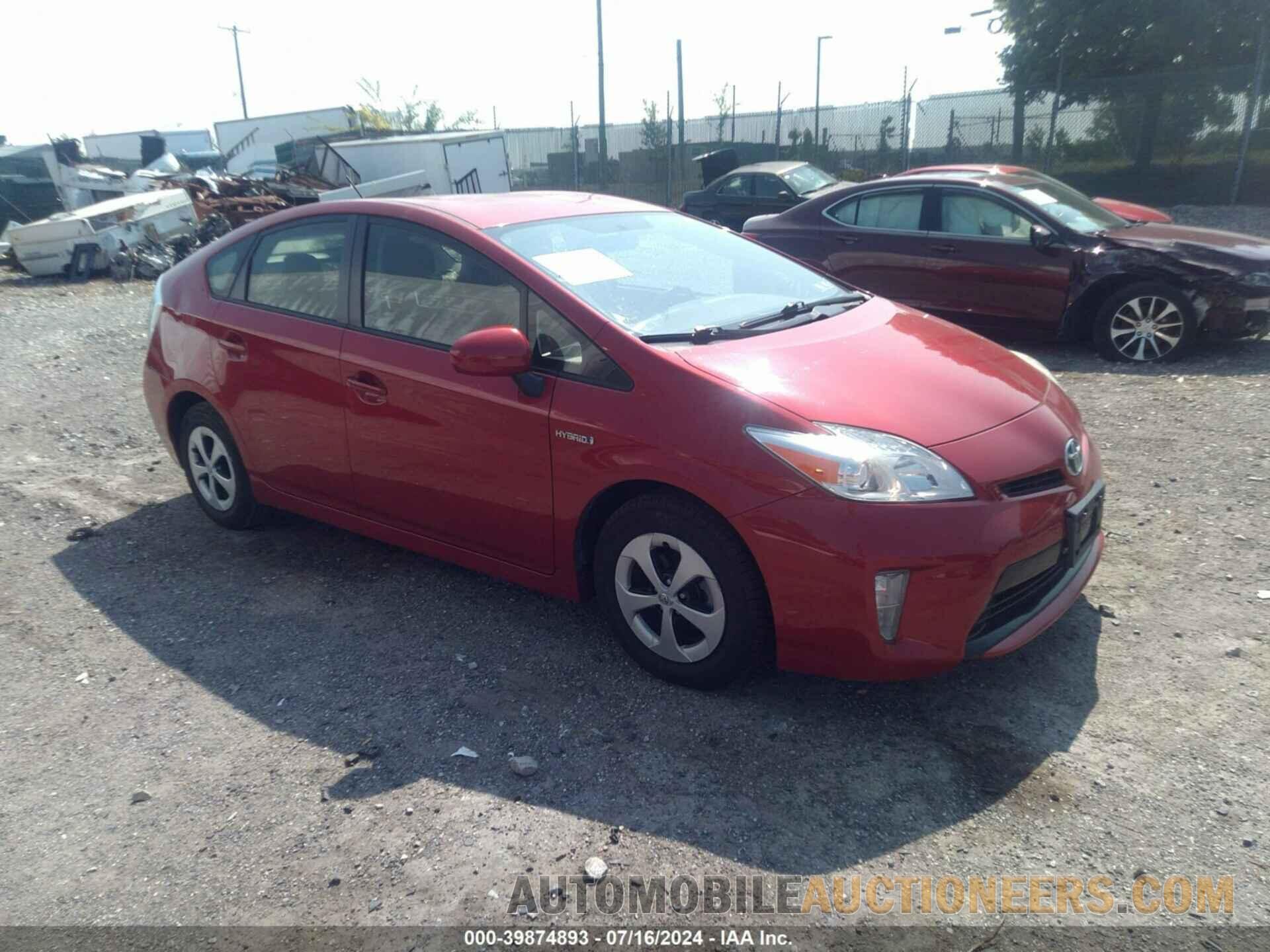 JTDKN3DU9F0408451 TOYOTA PRIUS 2015