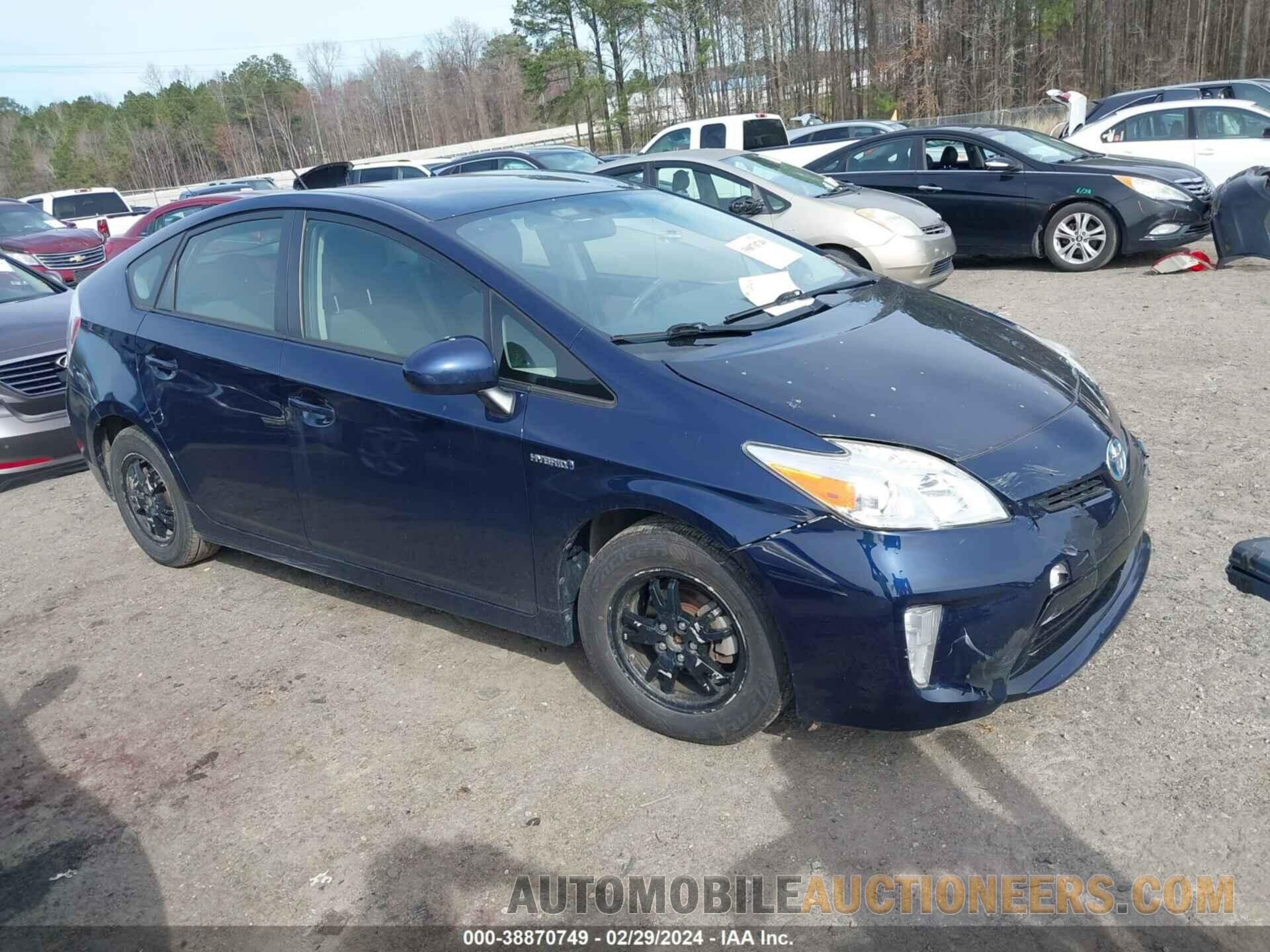 JTDKN3DU9F0445760 TOYOTA PRIUS 2015