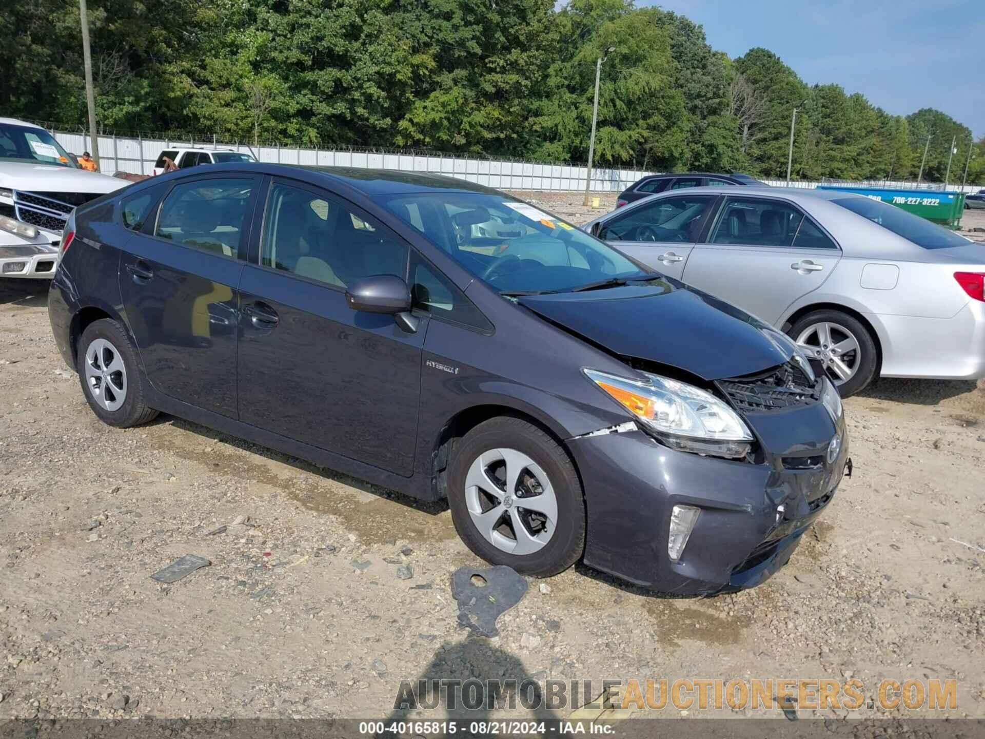 JTDKN3DU9F0460906 TOYOTA PRIUS 2015