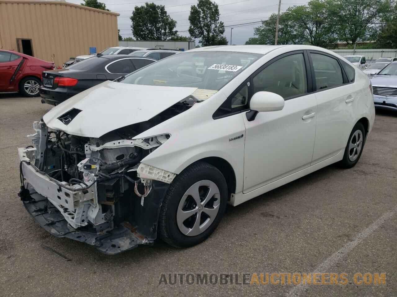 JTDKN3DU9F1874584 TOYOTA PRIUS 2015