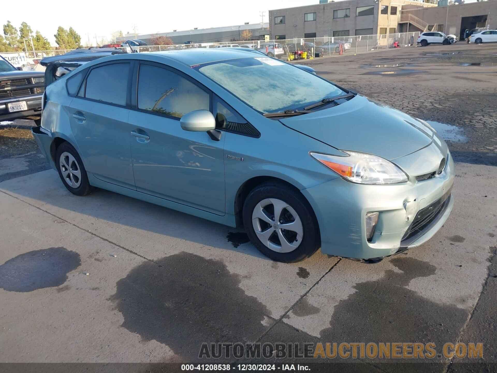 JTDKN3DU9F1887853 TOYOTA PRIUS 2015