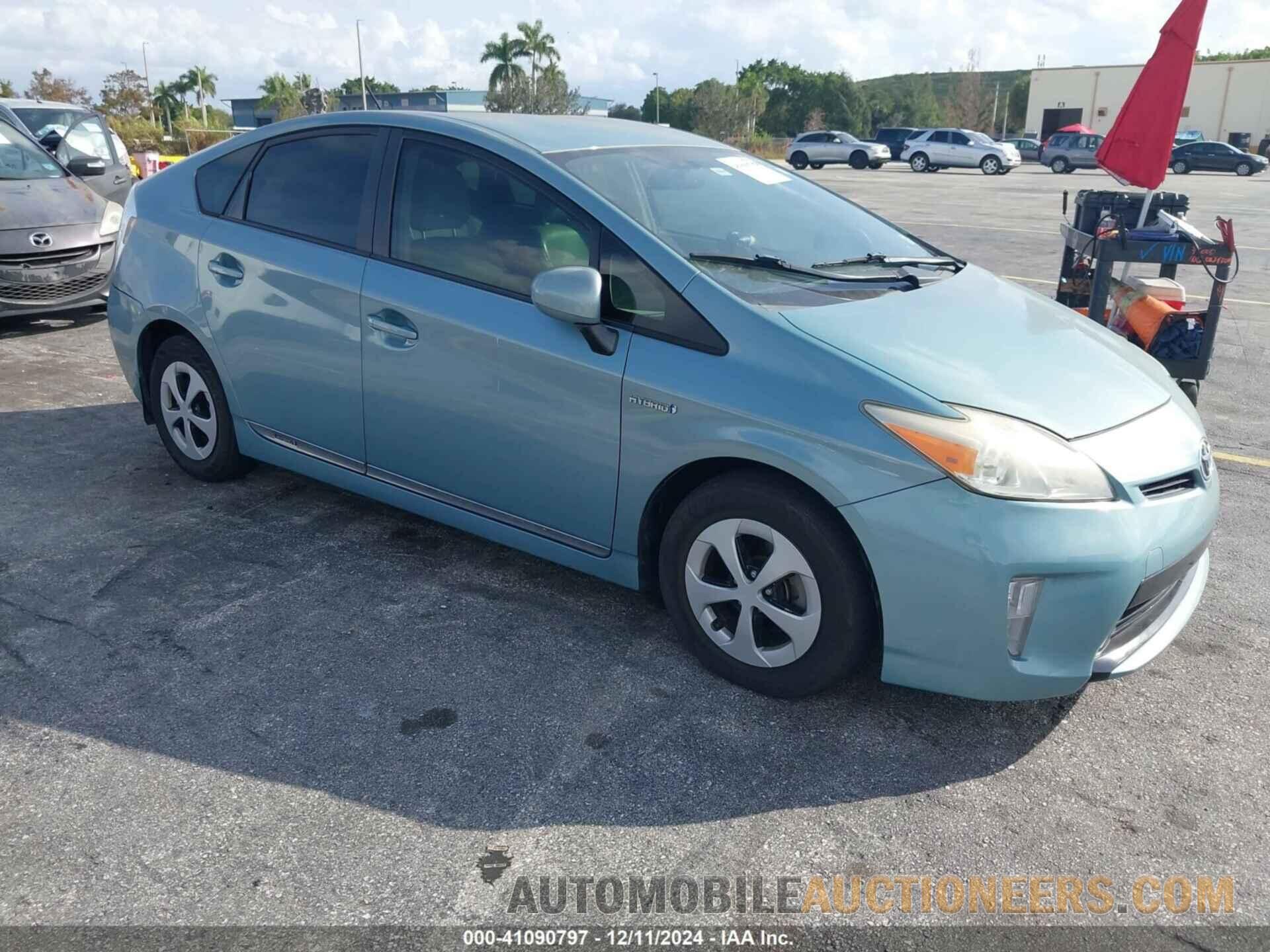 JTDKN3DUXC1546795 TOYOTA PRIUS 2012