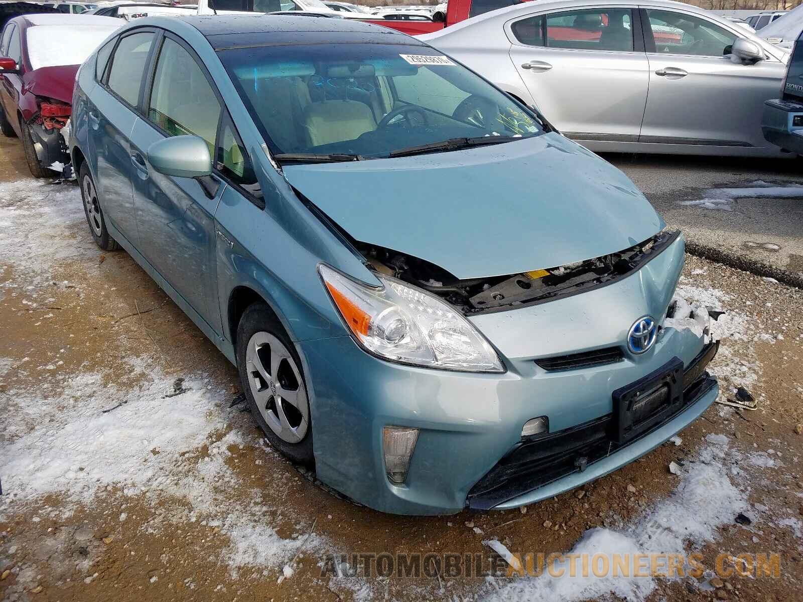 JTDKN3DUXC1583653 TOYOTA PRIUS 2012