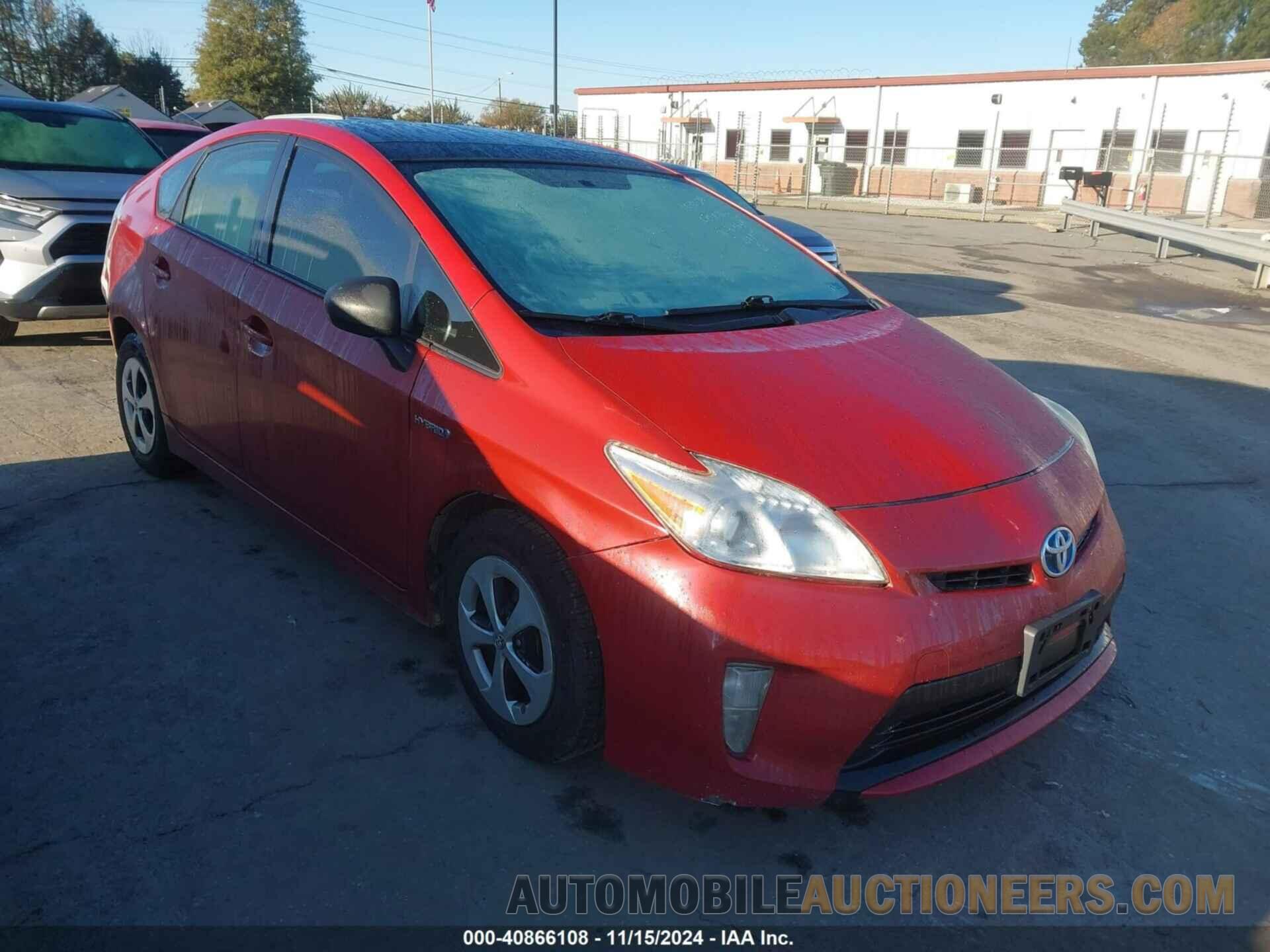 JTDKN3DUXC5413639 TOYOTA PRIUS 2012