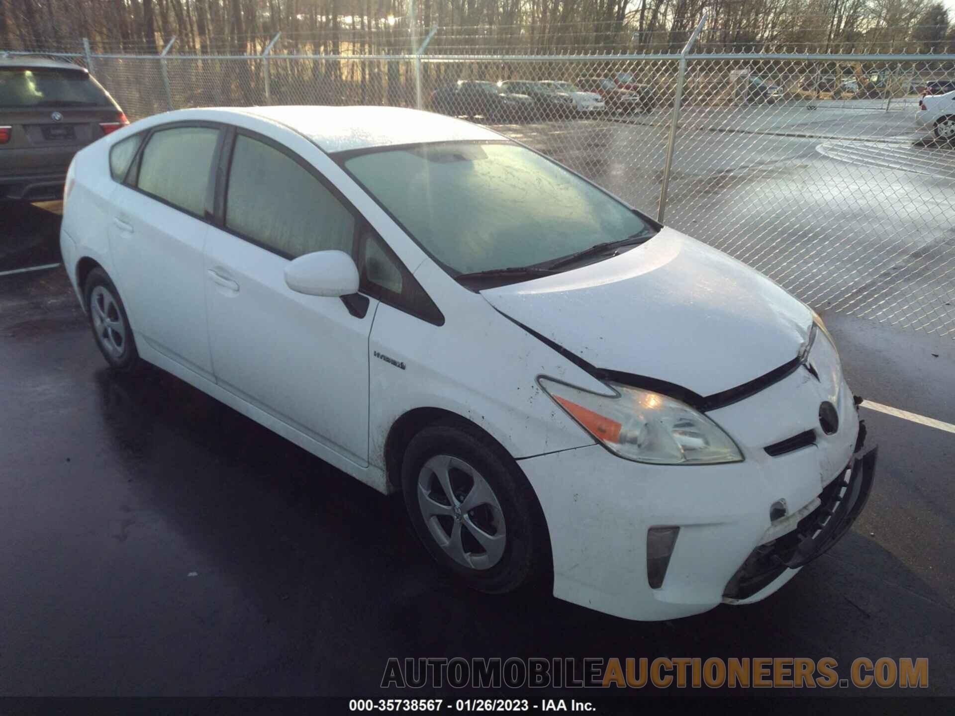 JTDKN3DUXC5431543 TOYOTA PRIUS 2012