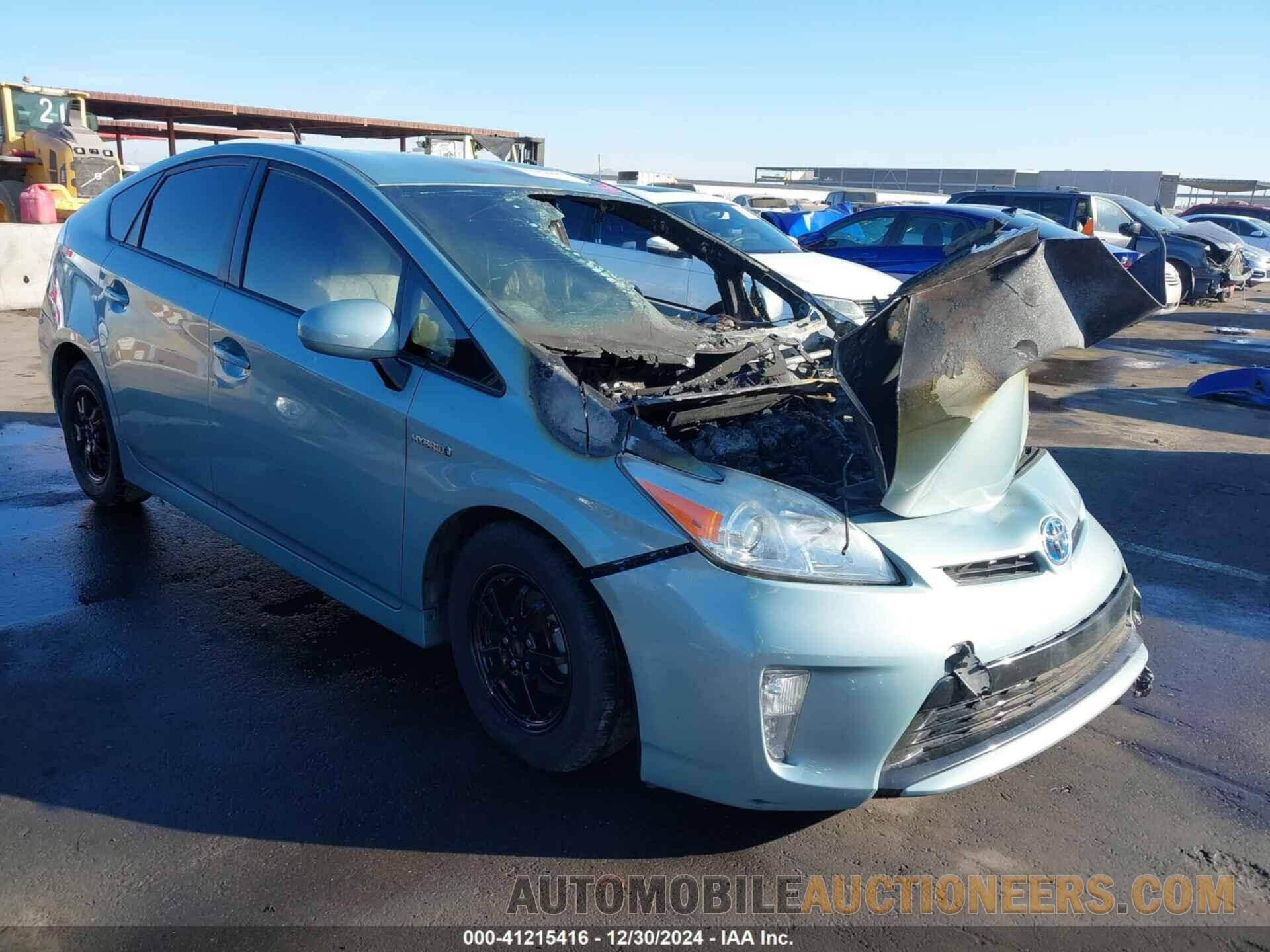 JTDKN3DUXC5445815 TOYOTA PRIUS 2012