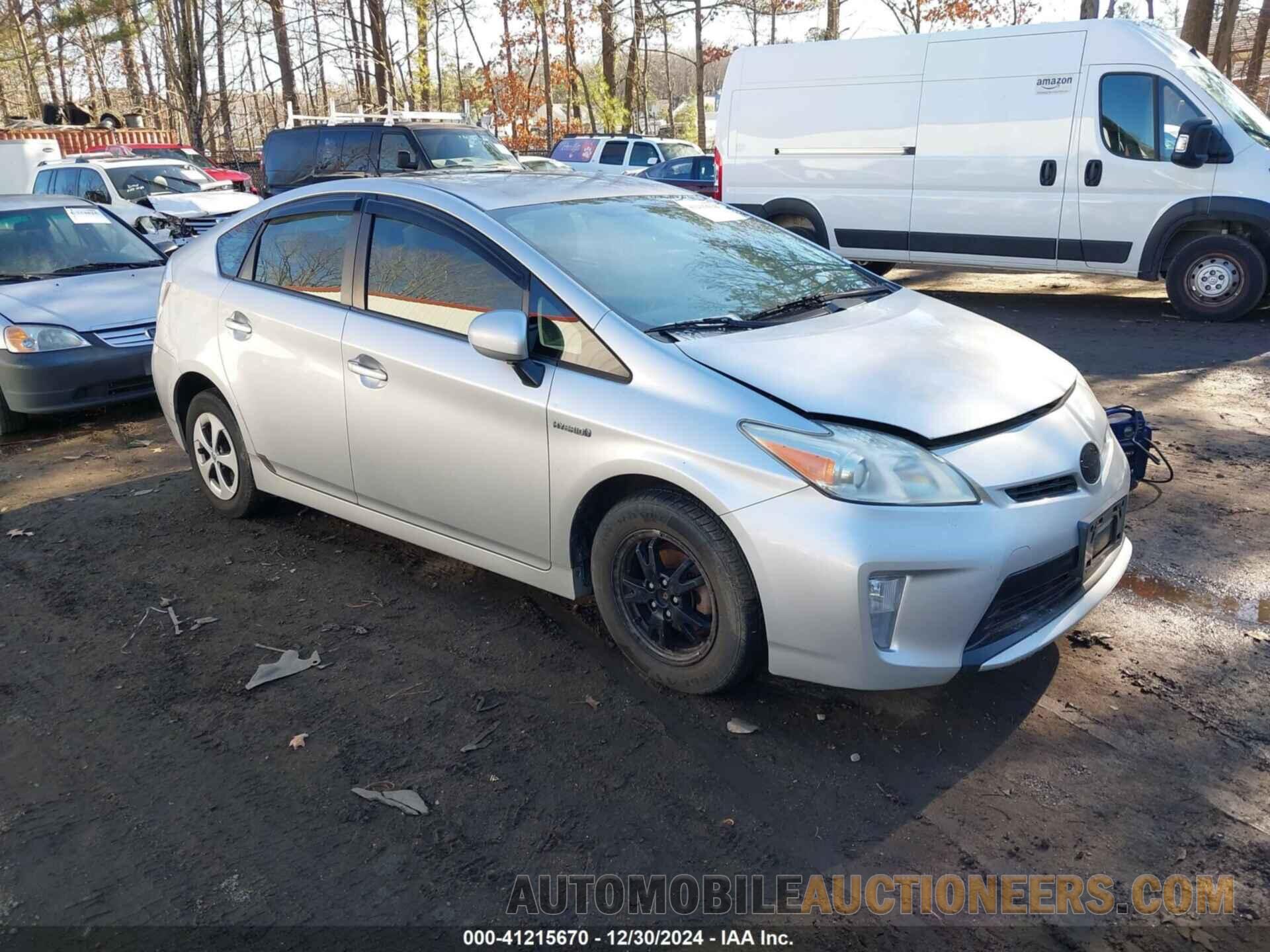 JTDKN3DUXC5525857 TOYOTA PRIUS 2012