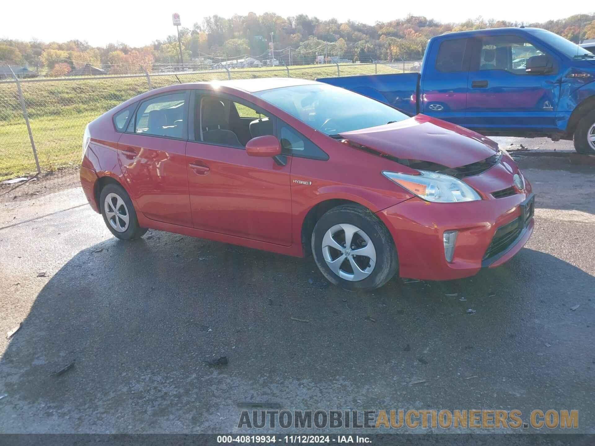 JTDKN3DUXD0342327 TOYOTA PRIUS 2013