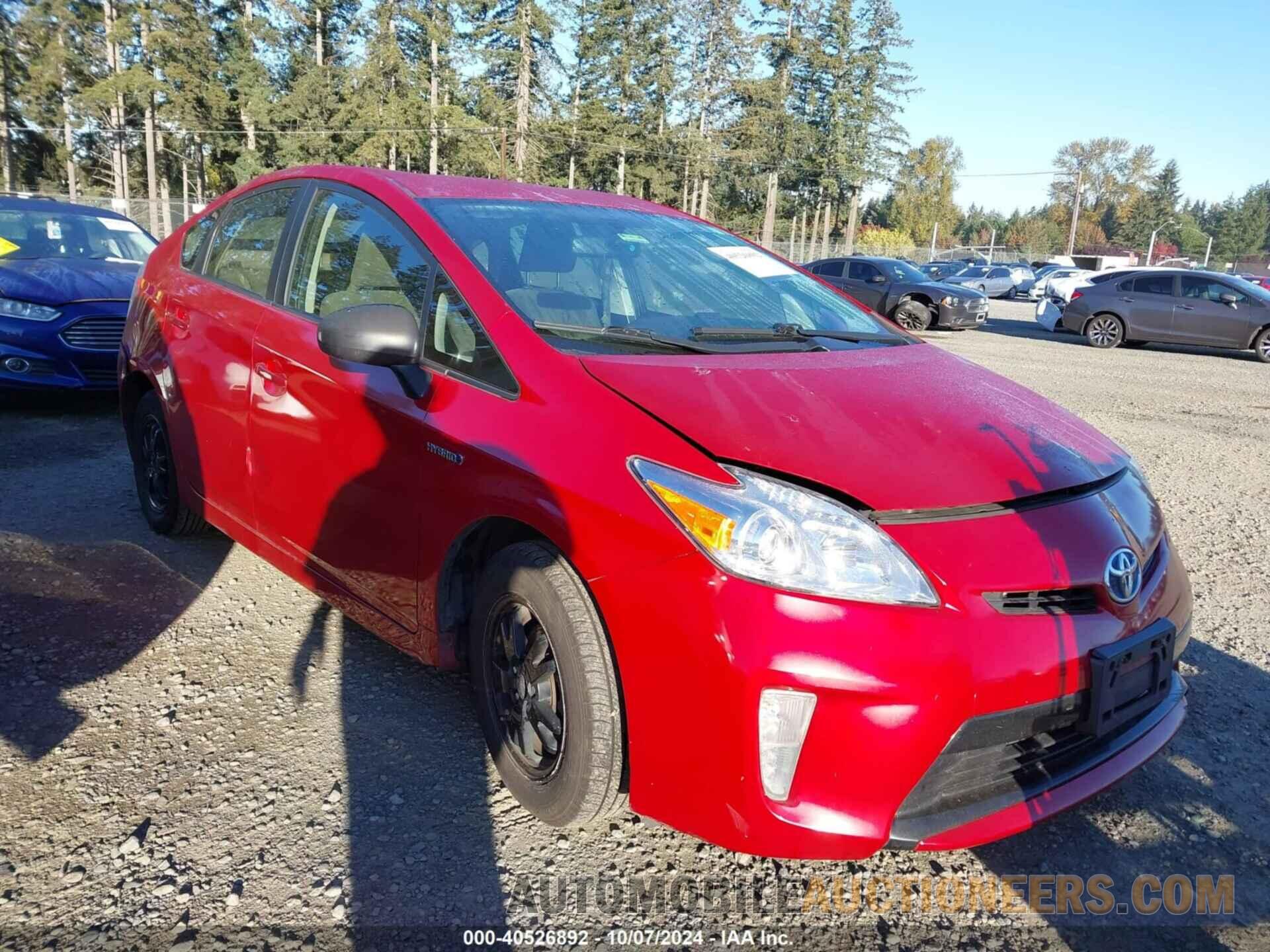 JTDKN3DUXD0347396 TOYOTA PRIUS 2013